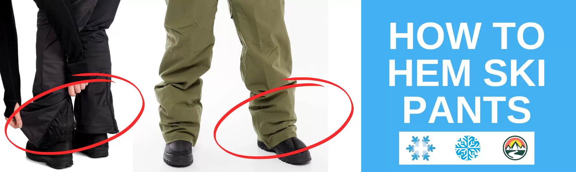 My Ski Pants are too long! How to hem ski pants to make them short?