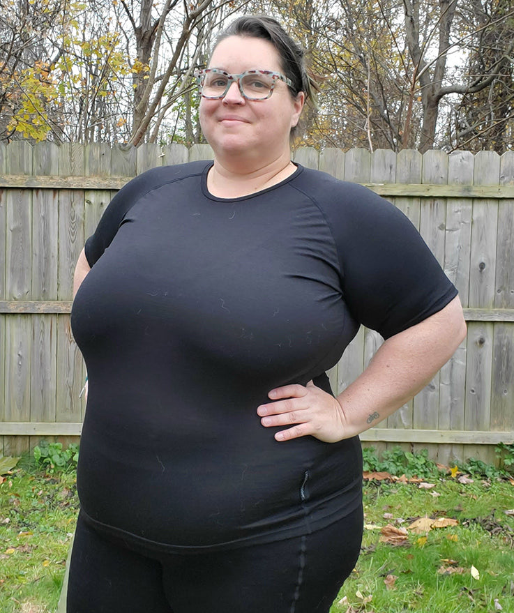 Buy Wilderness Wear Plus Size Cumulo170 Short Crew Top Online