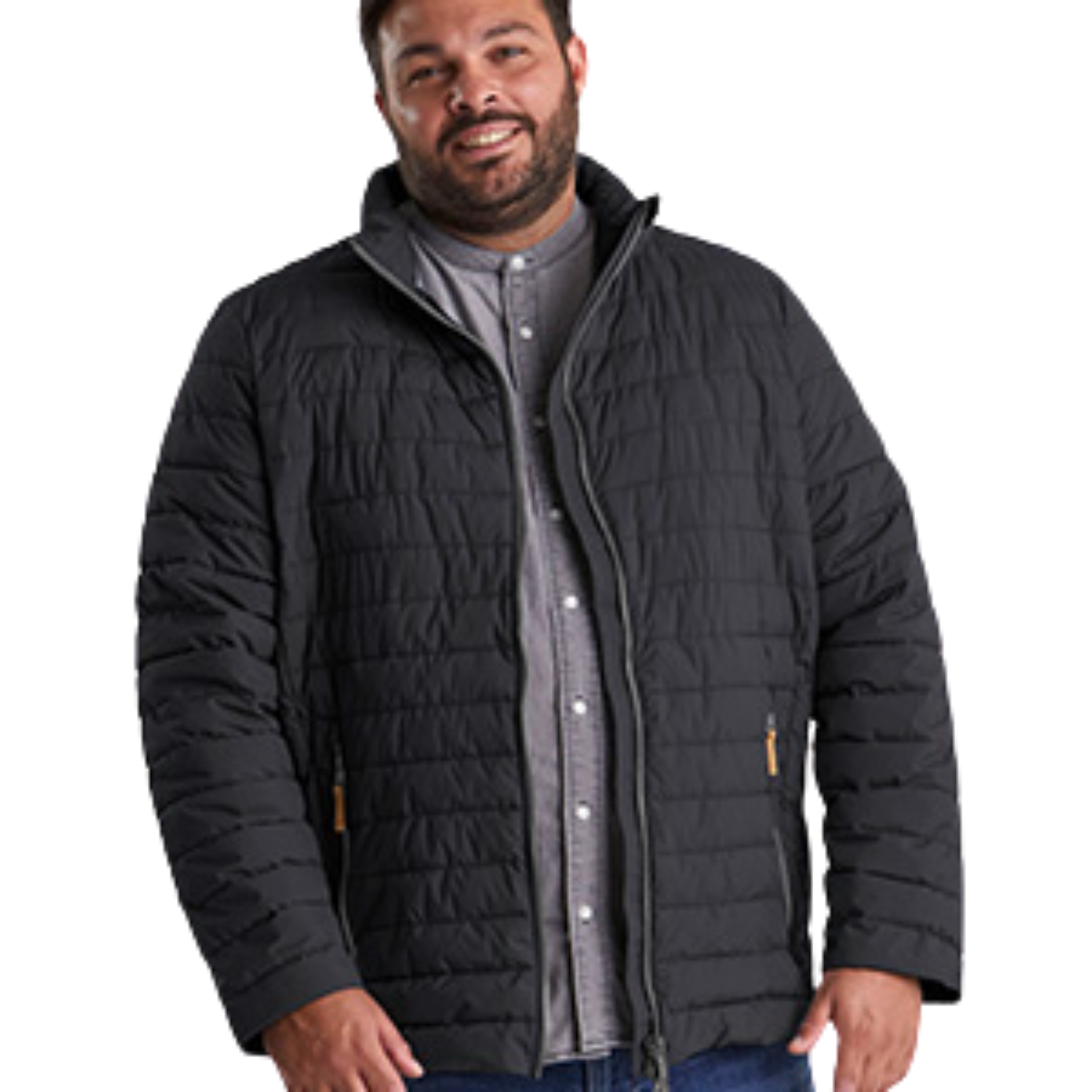 STOY Otto Men’s Big and Tall Puffer Jacket Black Blue Sizes sizes 3XL-5XL