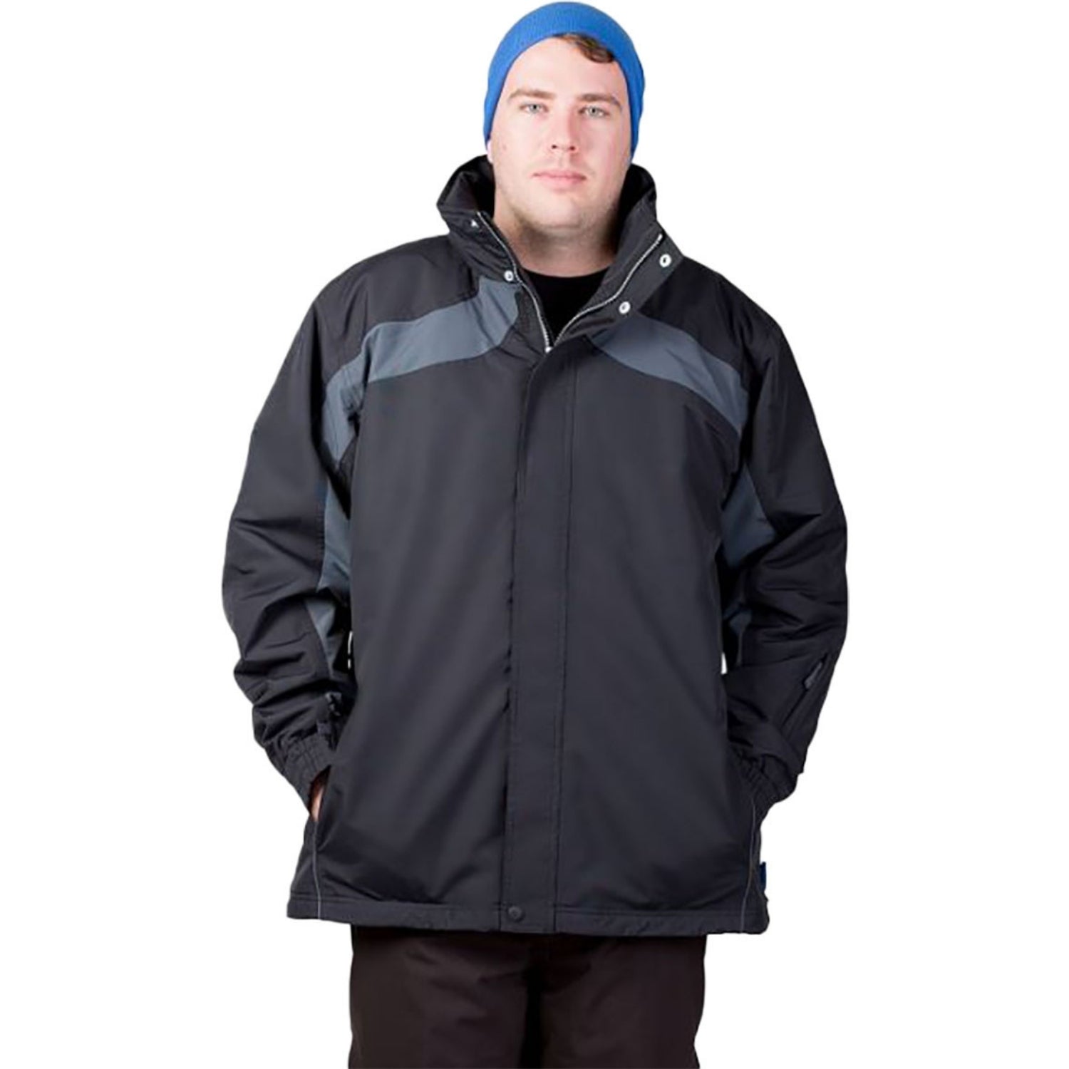 Aggress Treblecone Men's Plus Size Snow Jacket Black 7XL - 11XL