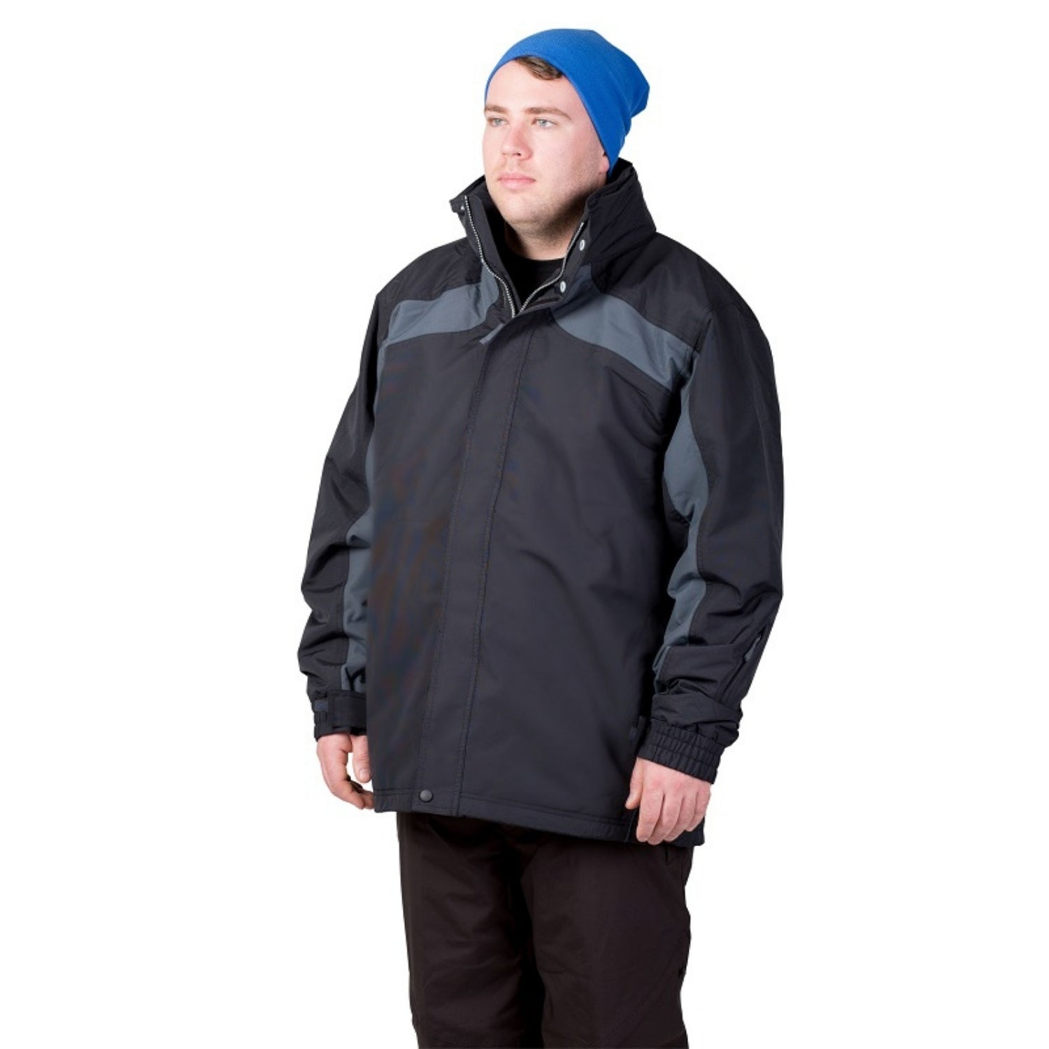Aggress Treblecone Men's Plus Size Snow Jacket Black 7XL - 11XL