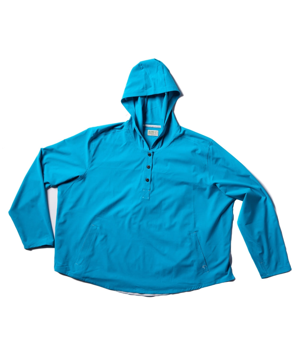 Alpine Parrot Arroyo Womens Sun Hoodie Tidal Blue Plus Sizes 1-5