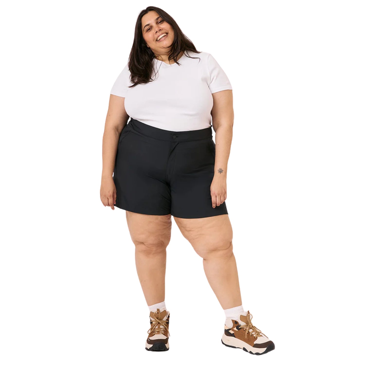 Amble Terra Women’s Plus Size Shorts Black Sizes 3XL - 4XL