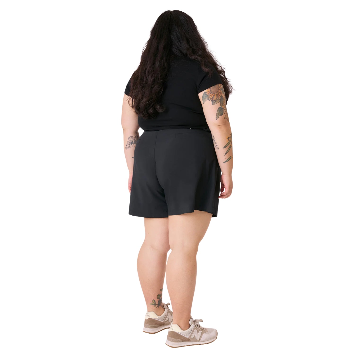 Amble Terra Women’s Plus Size Shorts Black Sizes 3XL - 4XL