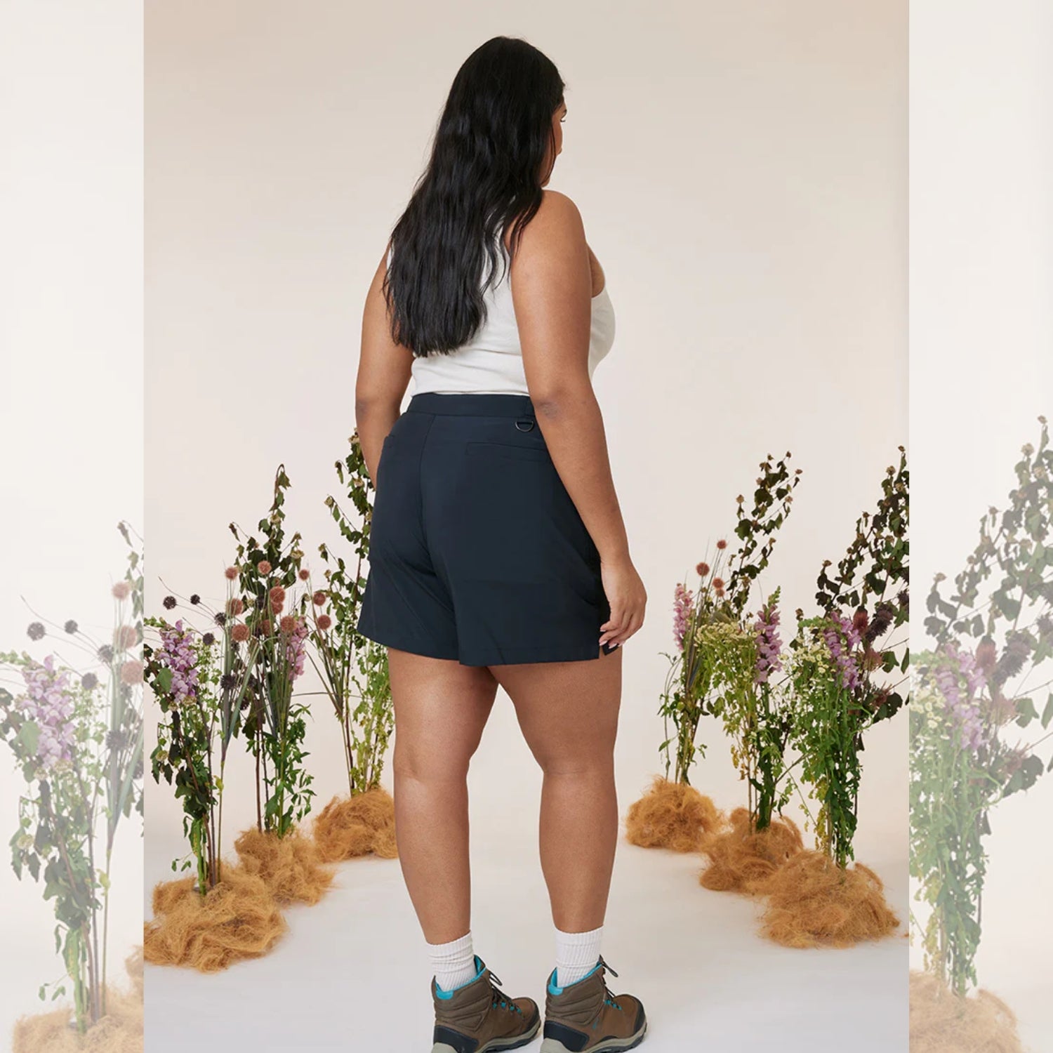 Amble Terra Women’s Plus Size Shorts Black Sizes 3XL - 4XL