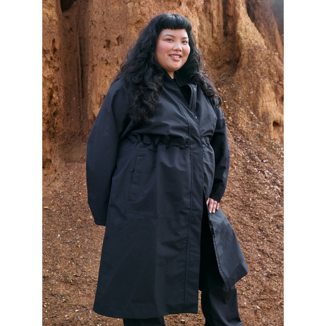 Amble Overland Womens Plus Size Rain Long Jacket XL-5XL
