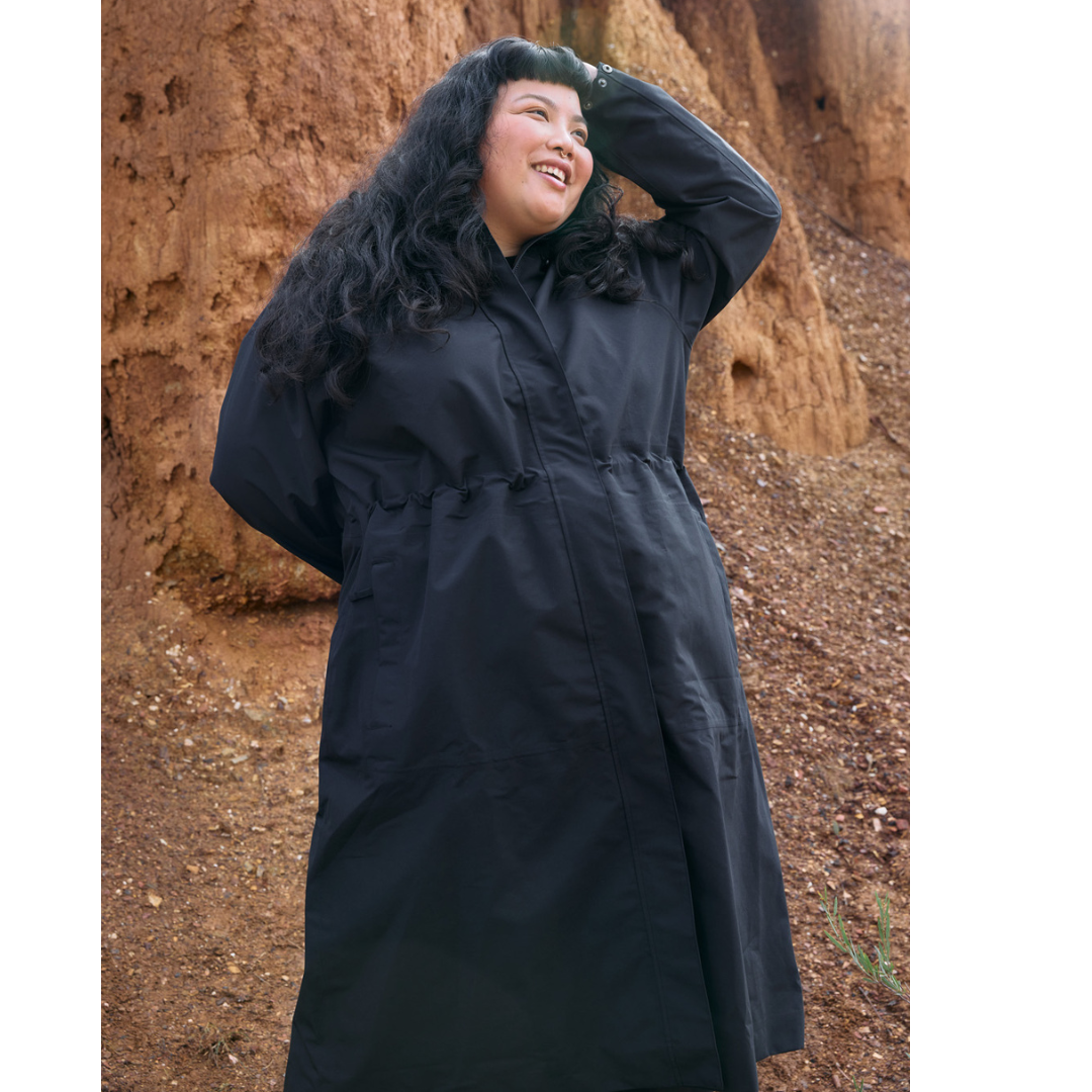 Amble Overland Womens Plus Size Rain Long Jacket XL-5XL