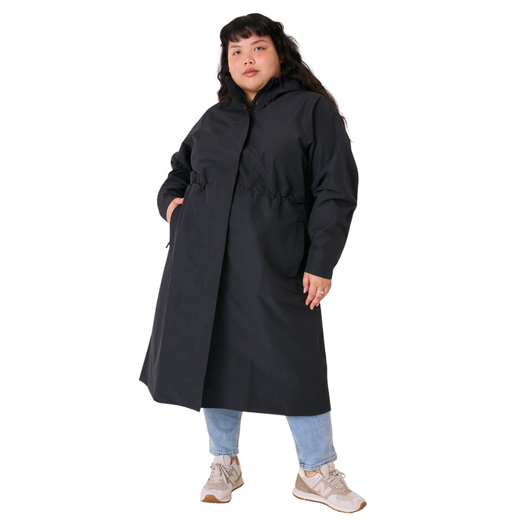 Amble Overland Womens Plus Size Rain Long Jacket XL-5XL