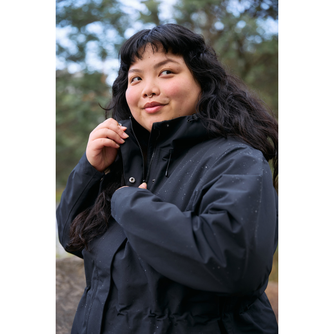 Amble Overland Womens Plus Size Rain Long Jacket XL-5XL