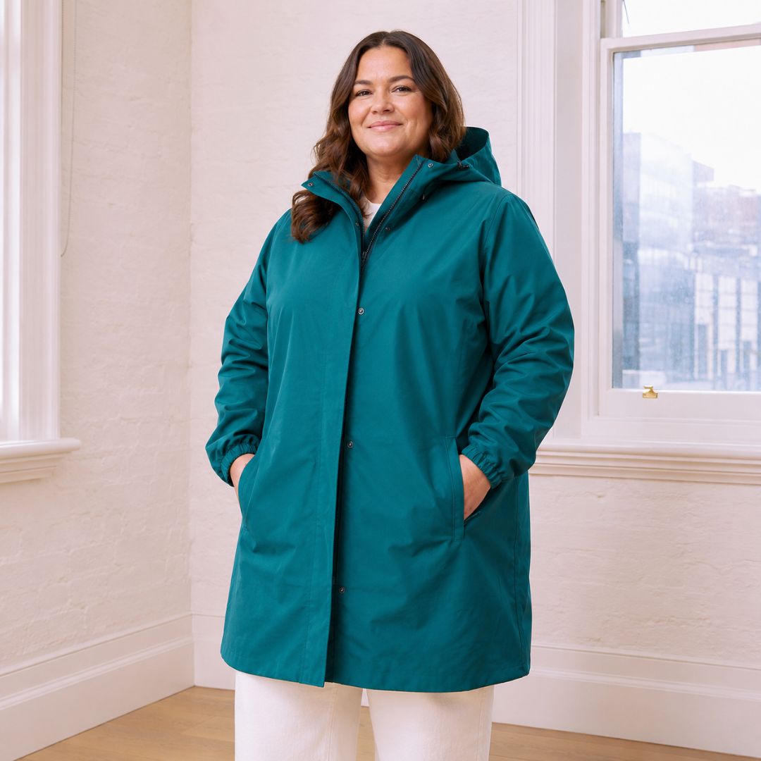 Amble Refuge Long Womens Plus Size Waterproof Jacket XL-5XL