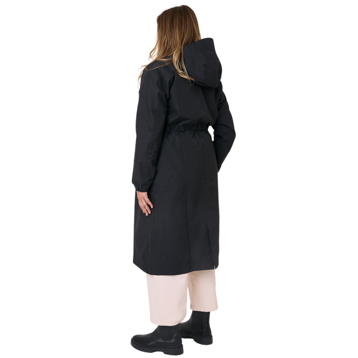 Sale - Amble Overland Womens Rain Long Jacket Black Plus Size 4XL