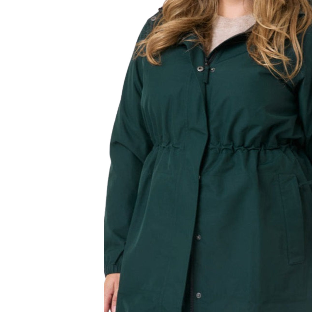 Amble Overland Womens Plus Size Rain Long Jacket XL-5XL
