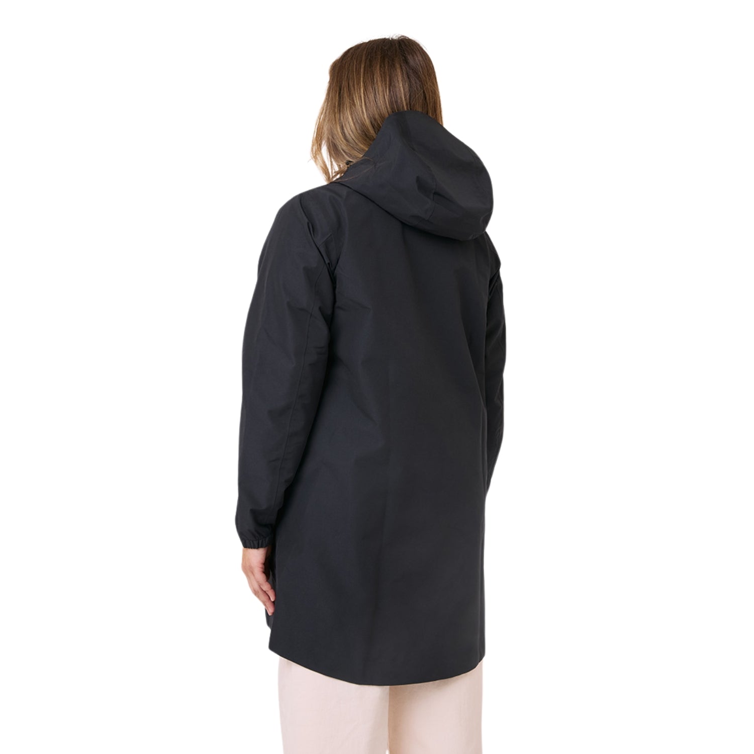 Amble Refuge Womens Plus Size Waterproof Jacket Long Black XL-5XL