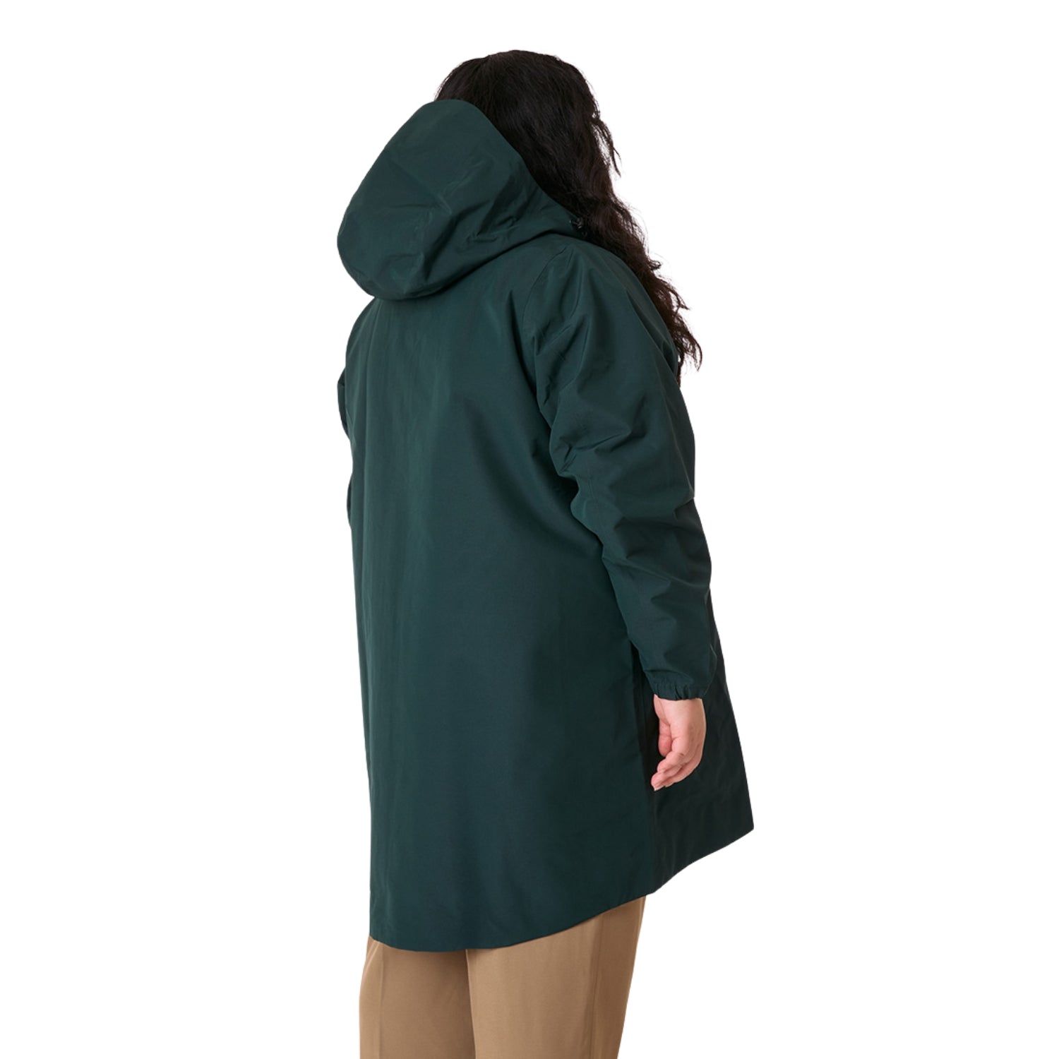 Amble Refuge Womens Plus Size Waterproof Jacket Long Eucalyptus XL-5XL