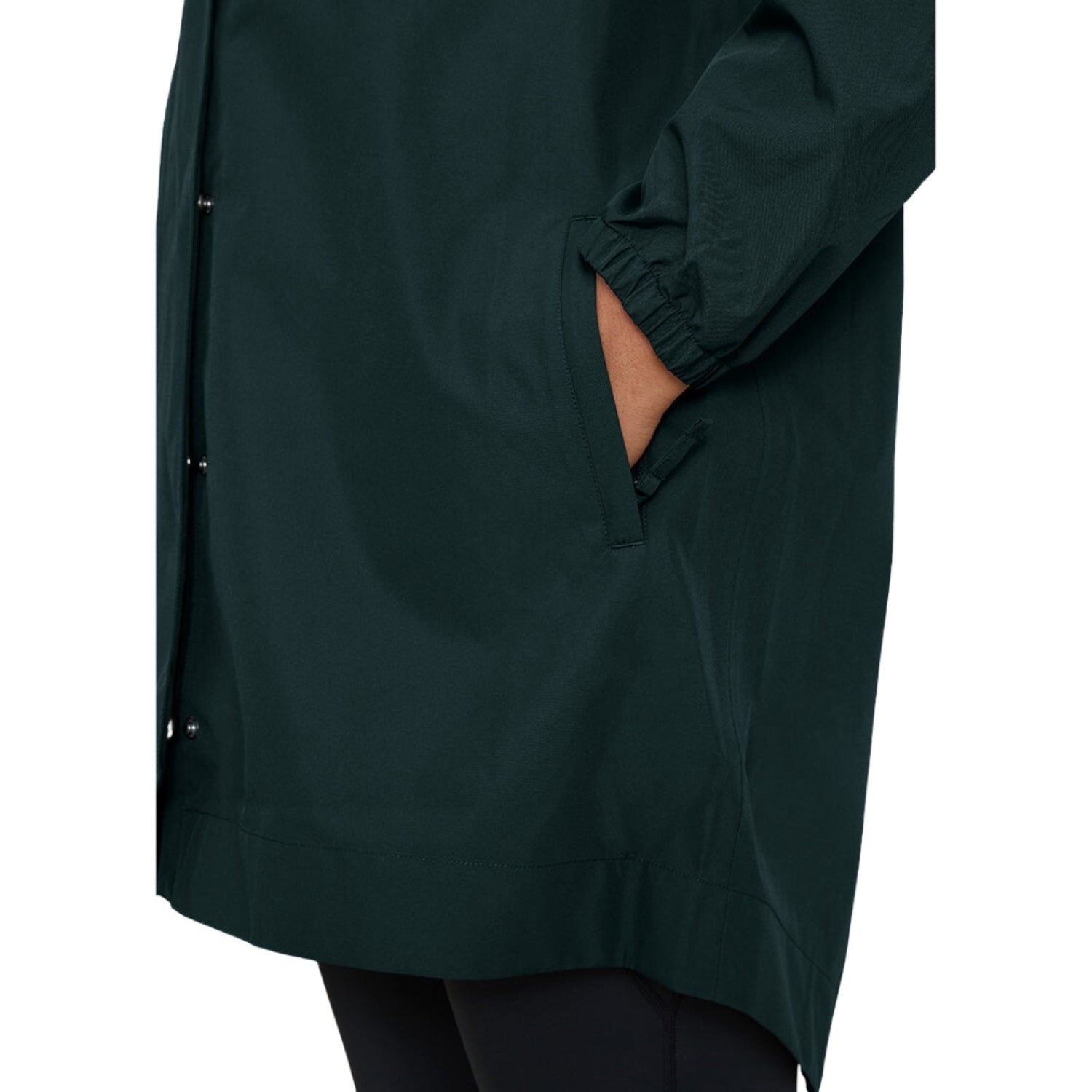Amble Refuge Womens Plus Size Waterproof Jacket Long Eucalyptus XL-5XL