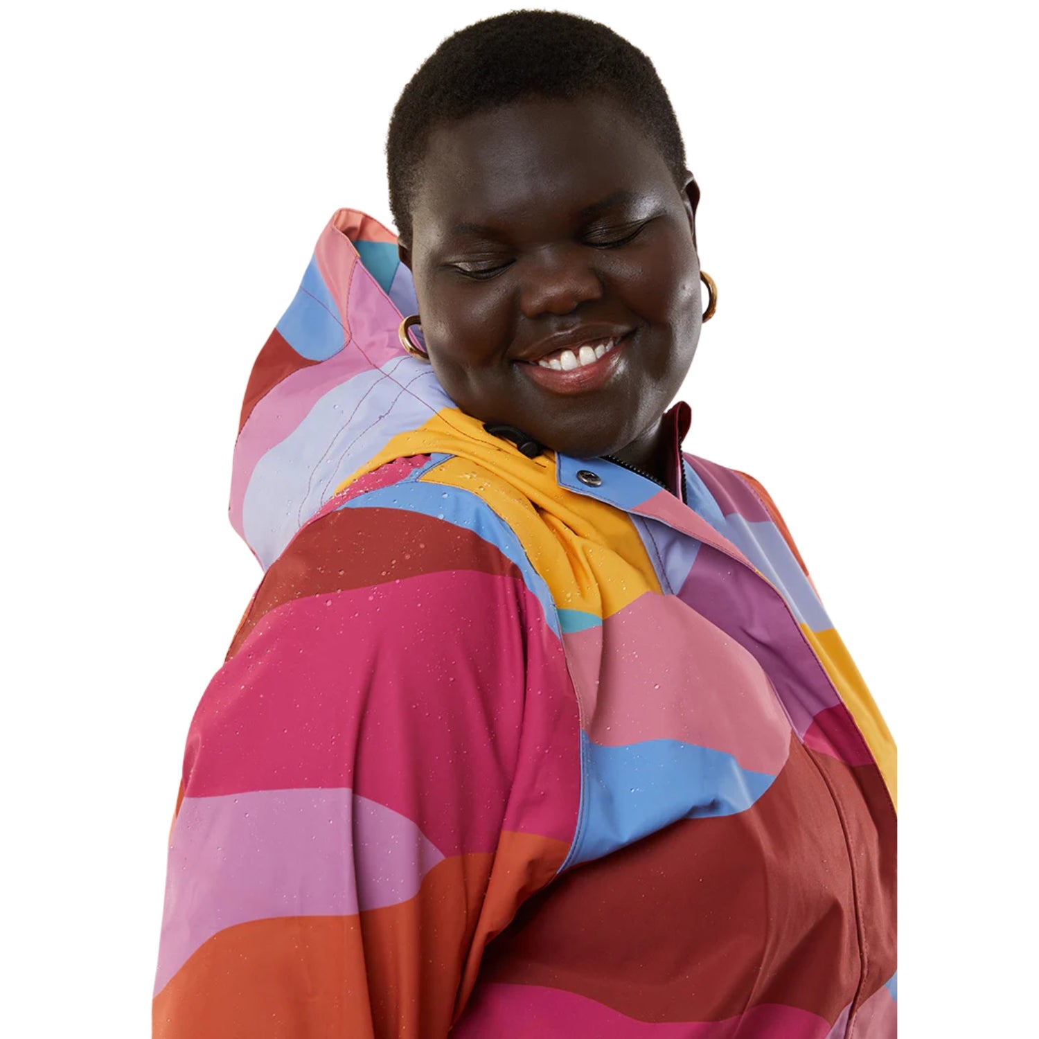 Amble Refuge Womens Plus Size Waterproof Jacket Long Sundown 3XL-5XL