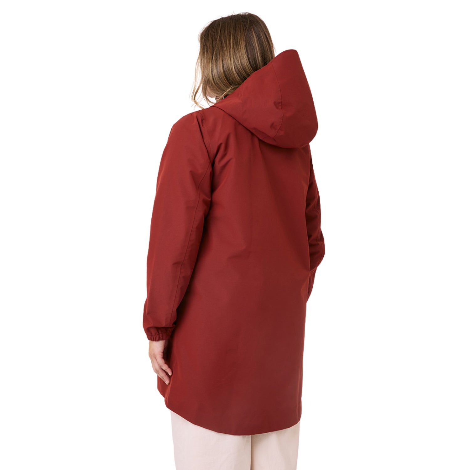 Amble Refuge Womens Plus Size Waterproof Jacket Long Terracotta 2XL-5XL