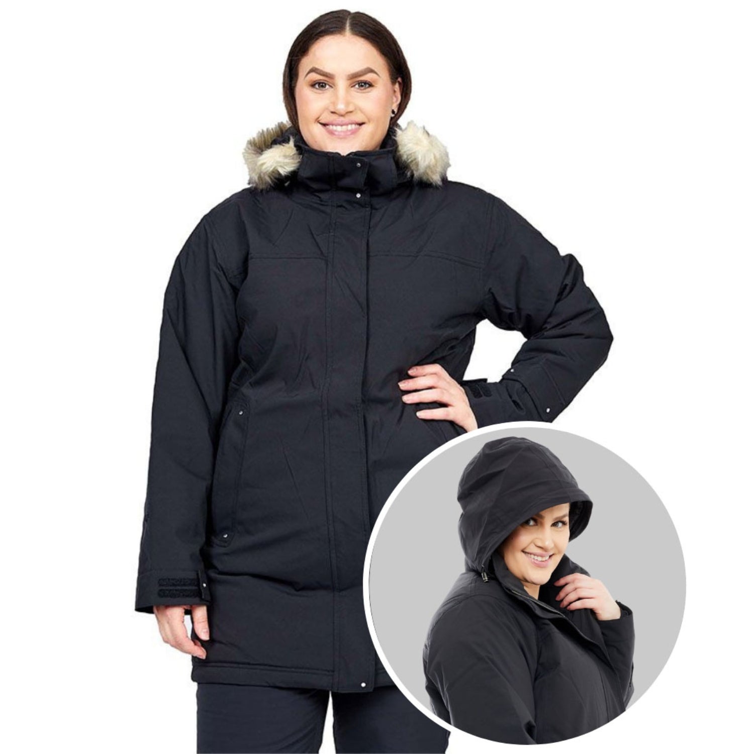 Brooky Long Stretch Jacket Tidal Womens Plus Sizes 24-30