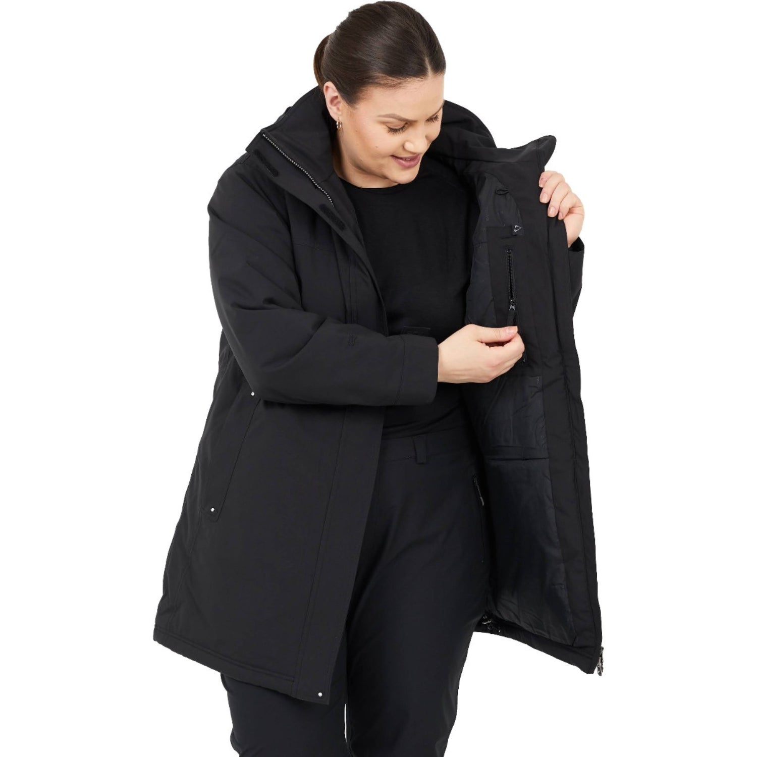 Brooky Long Stretch Jacket Tidal Womens Plus Sizes 24-30