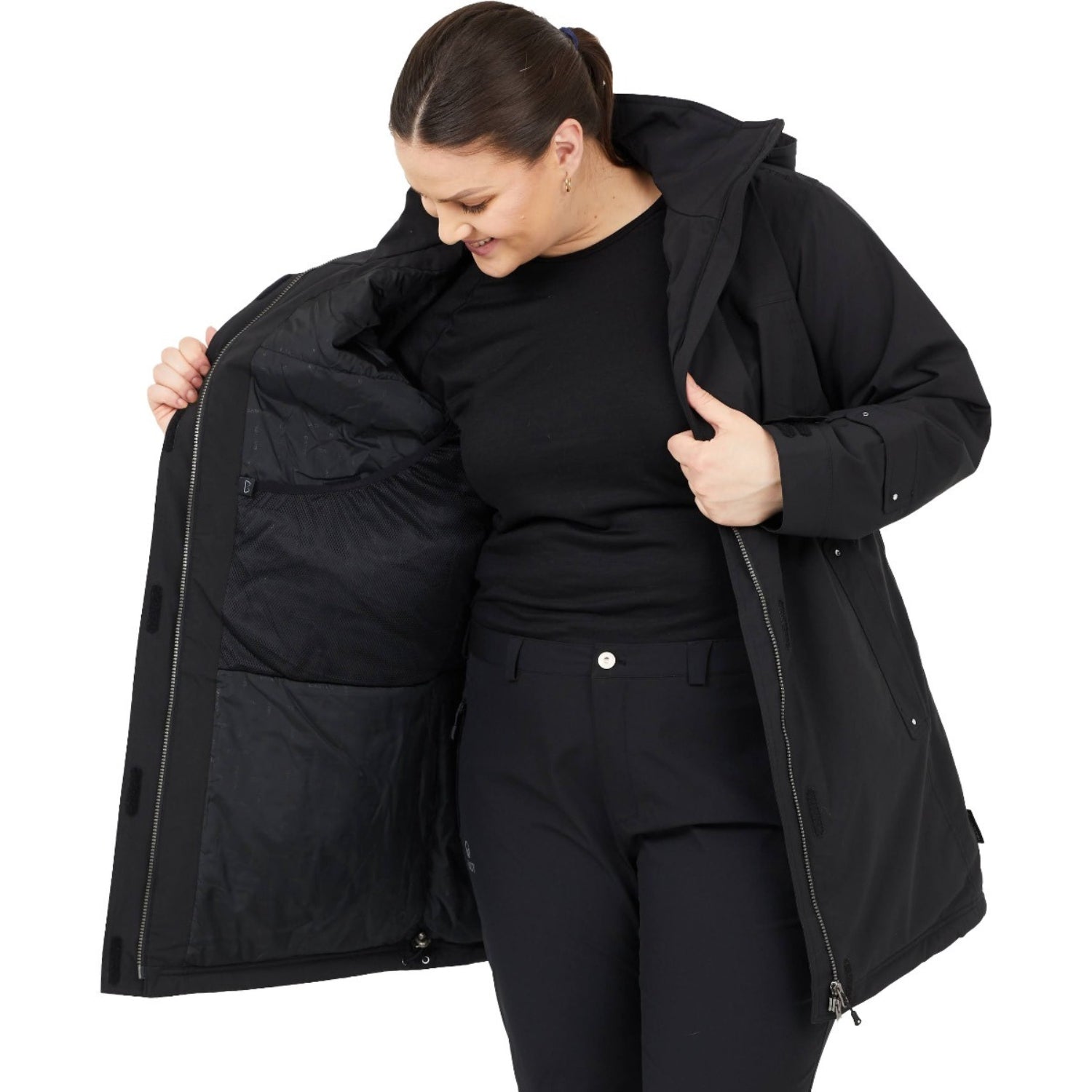 Brooky Long Stretch Jacket Tidal Womens Plus Sizes 24-30