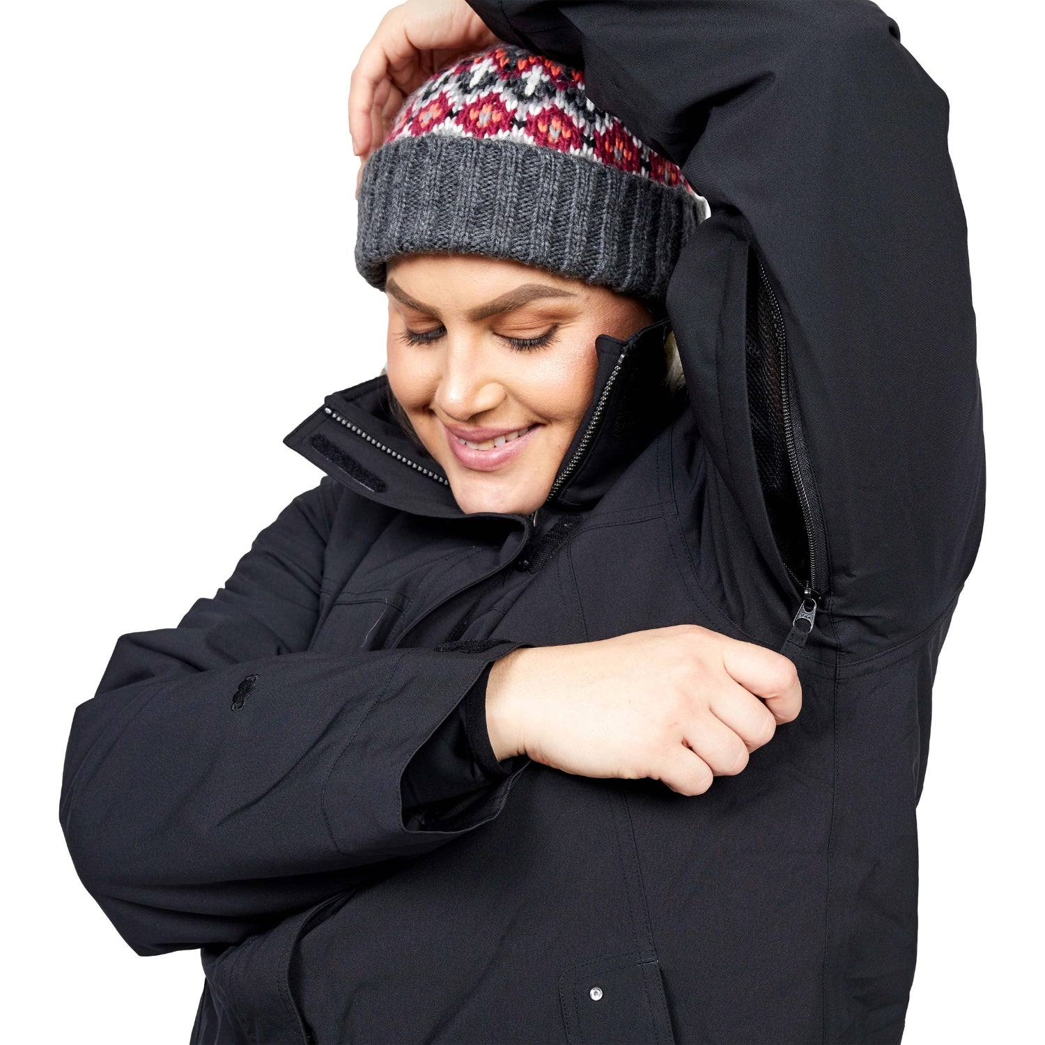Brooky Long Stretch Jacket Tidal Womens Plus Sizes 24-30