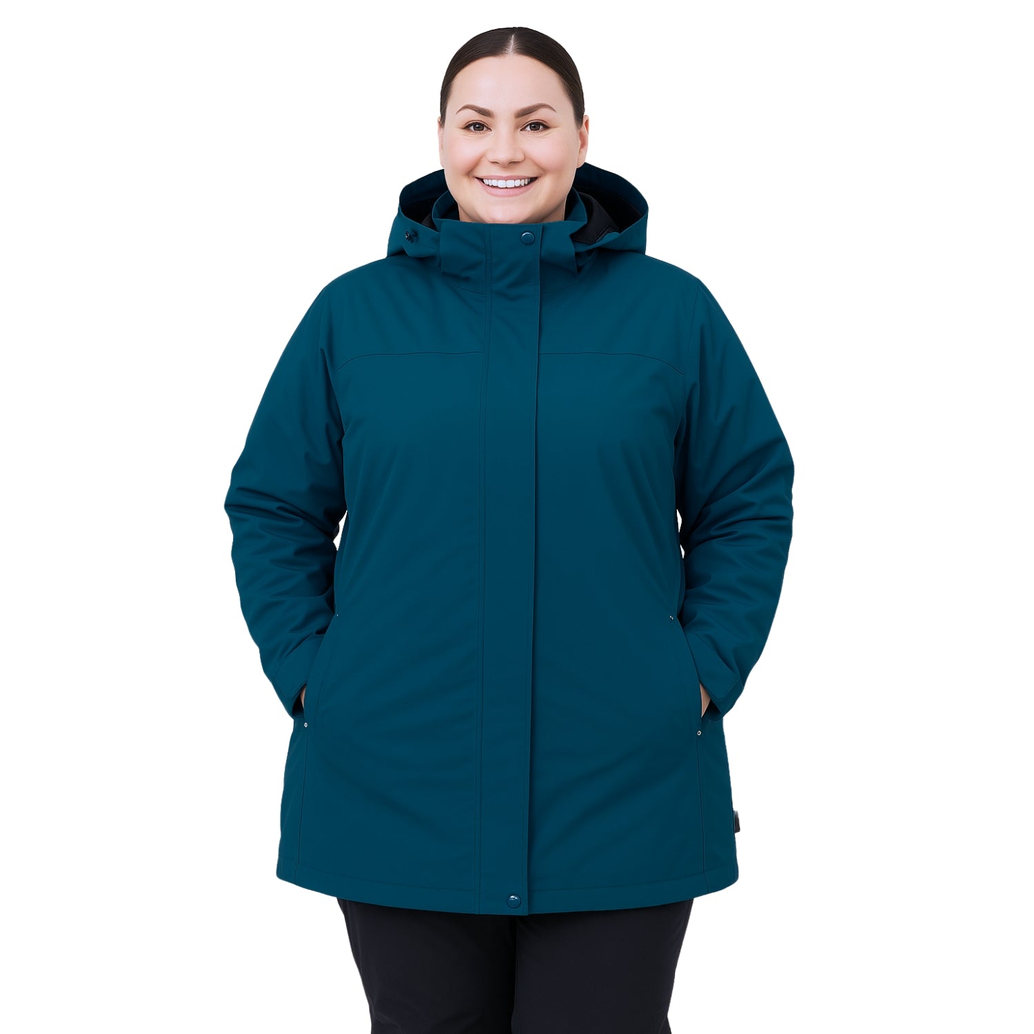 Brooky Long Stretch Jacket Tidal Womens Plus Sizes 24-30