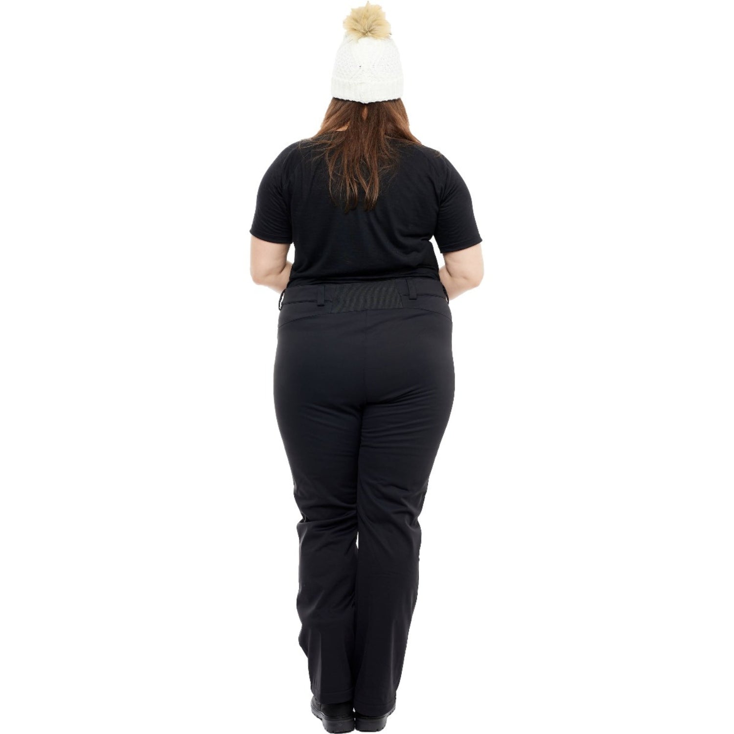 Cartel Prague Softshell Stretch Snow Pant Black Plus Sizes 18-36