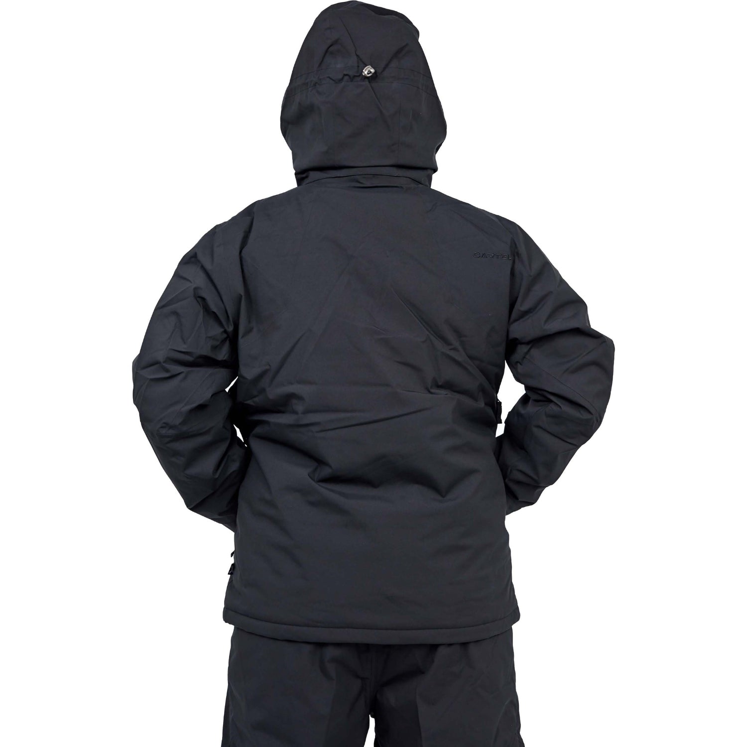 Cartel Bankso Mens Plus Size Ski Jacket Black Stretch 3XL-9XL