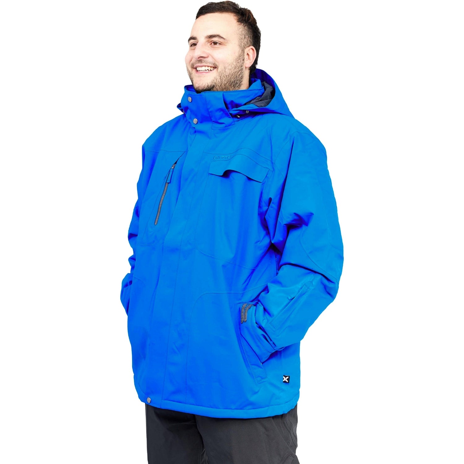 Cartel Bankso Mens Snow Jacket Riviera Blue Plus Size 3XL - 9XL
