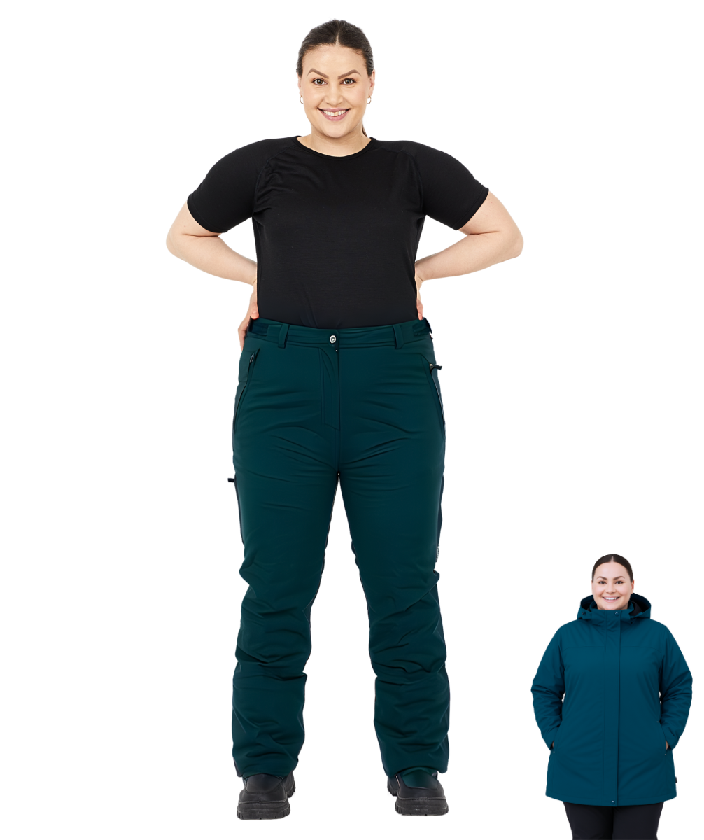 Cartel Canada Stretch Ski Pants Tidal Plus Sizes 22-30