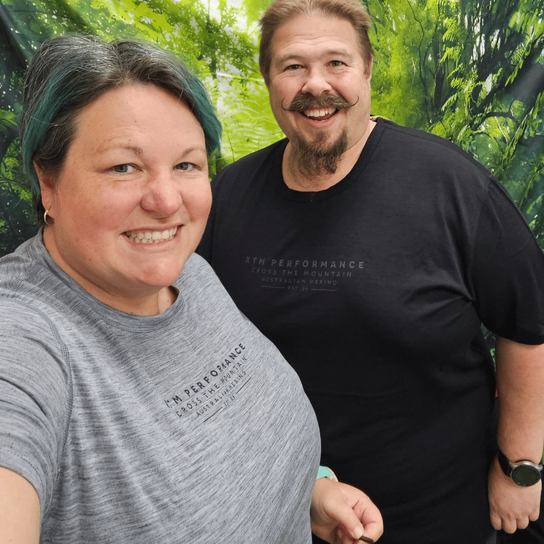 XTM Trail Merino Wool Unisex Plus Size T-Shirt Grey Sizes 2XL - 7XL