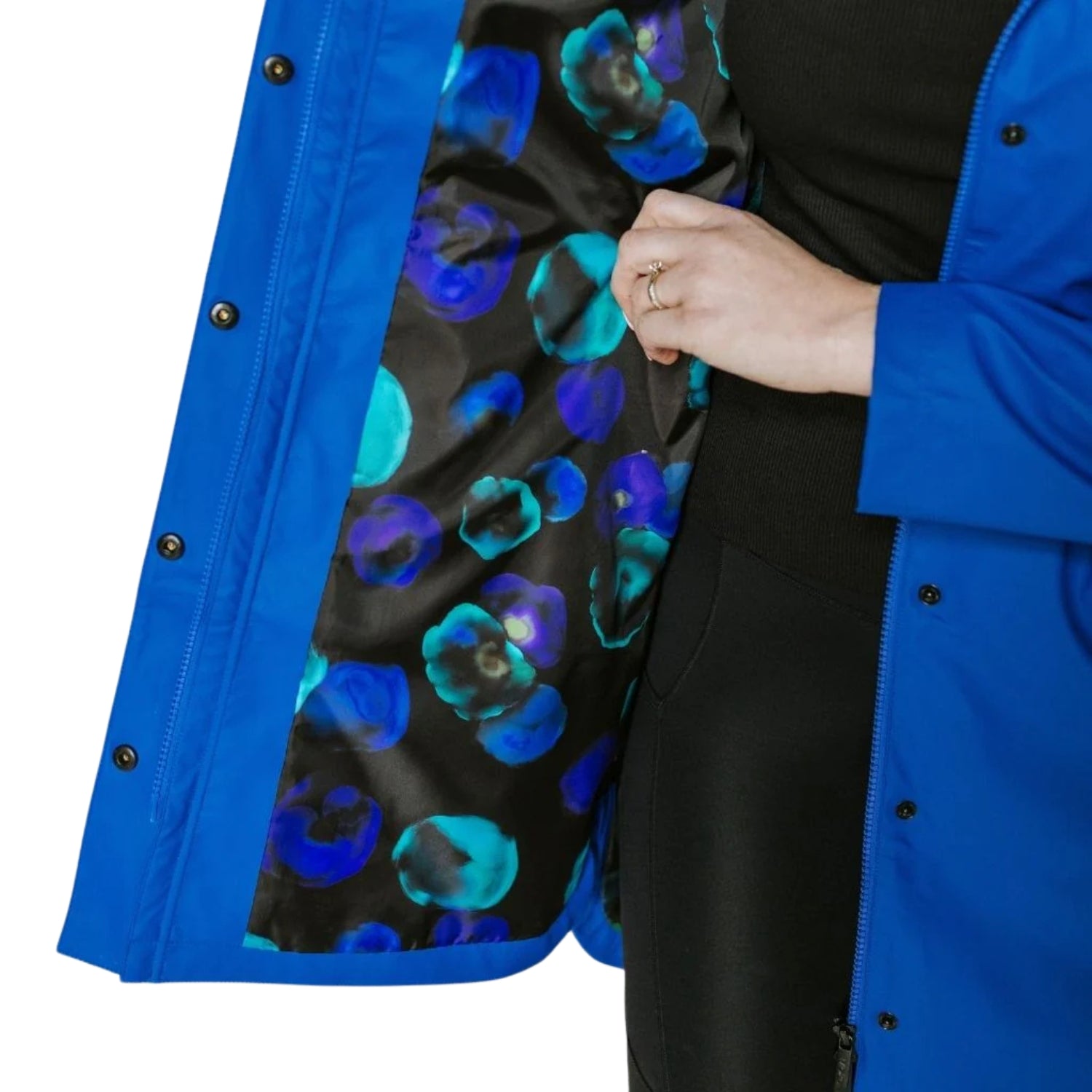 Moke Billie Women's Plus Size Rain Coat Blue sizes 3XL - 4XL