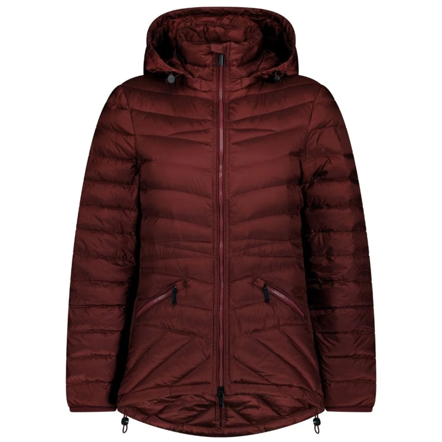Moke Cushla Womens Plus Size Down Jacket Cabernet Size 4XL