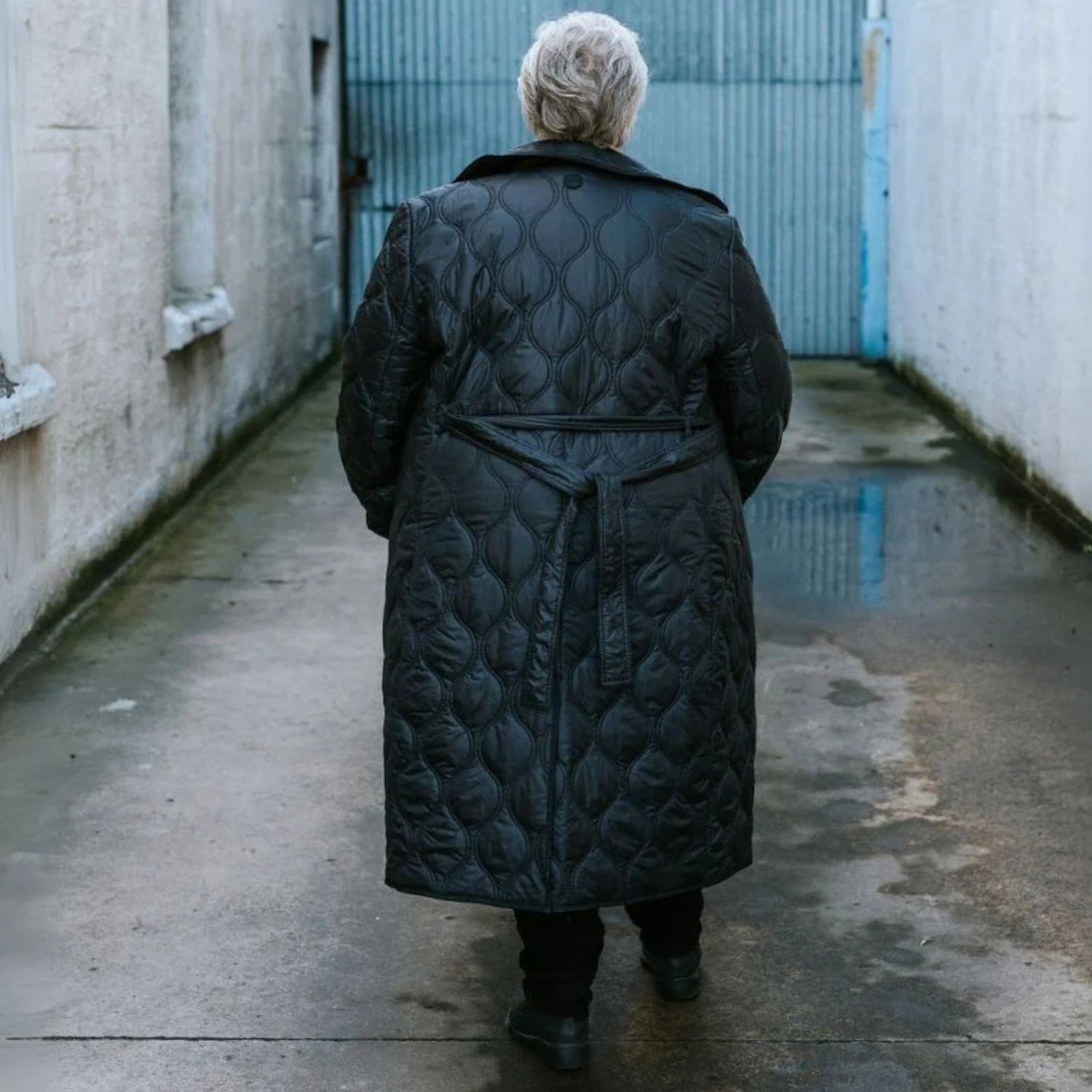 Moke Lissy Womens Plus Size Quilted Coat Black size 3XL-4XL