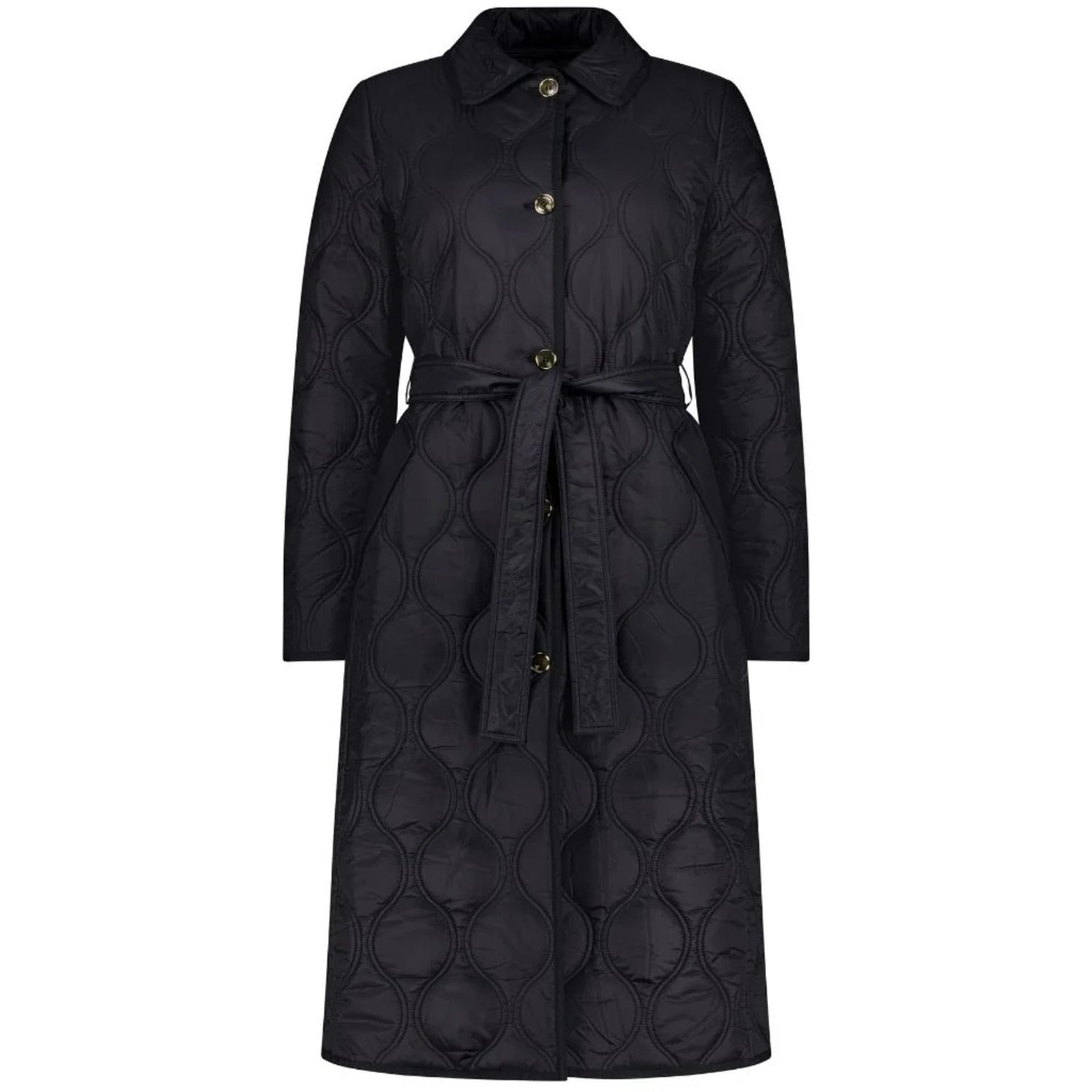 Moke Lissy Womens Plus Size Quilted Coat Black size 3XL-4XL