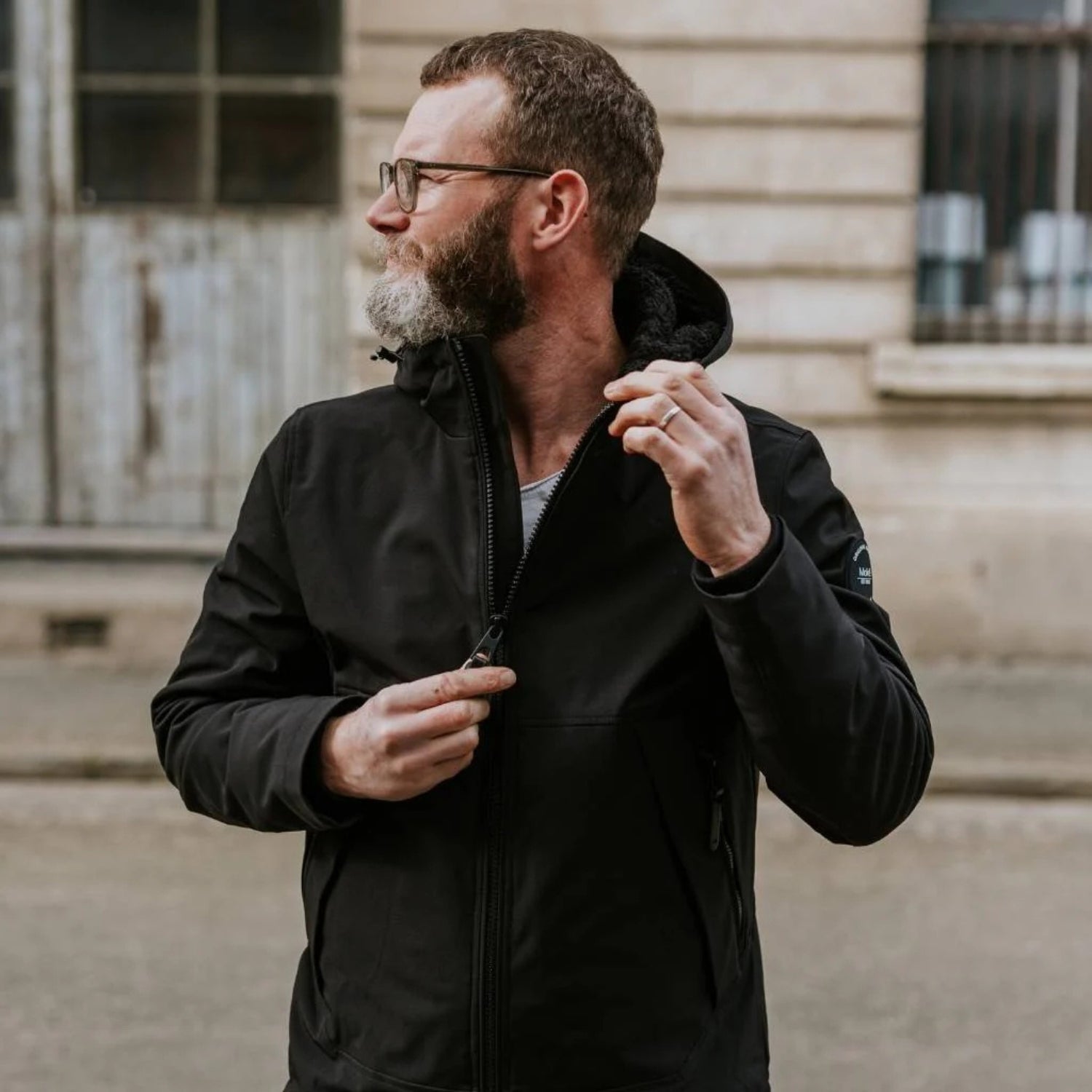 CLEARANCE - Moke Remy Mens Plus Size Softshell Jacket Black 2XL-4XL