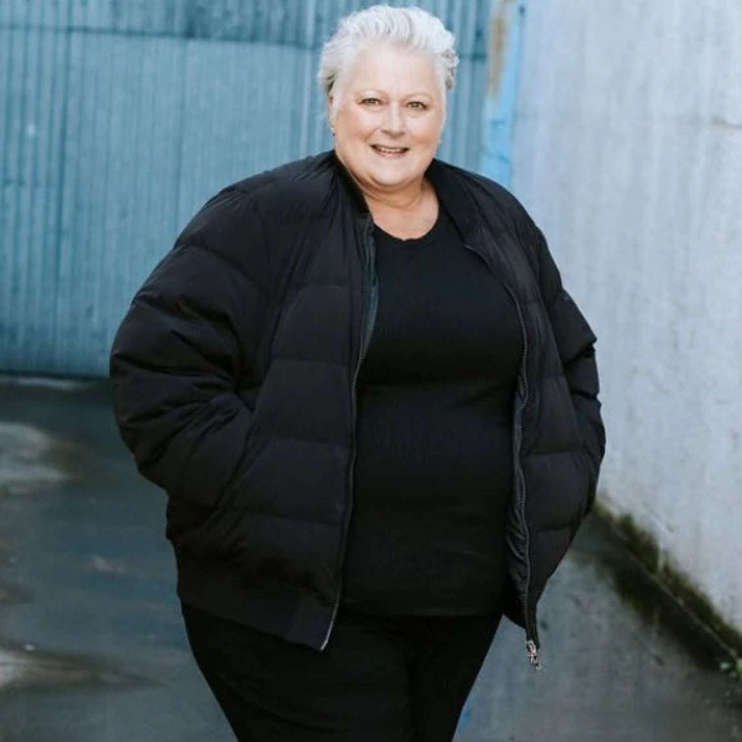 Moke Rue Women's Plus Size Down Bomber Jacket Black 3XL-4XL