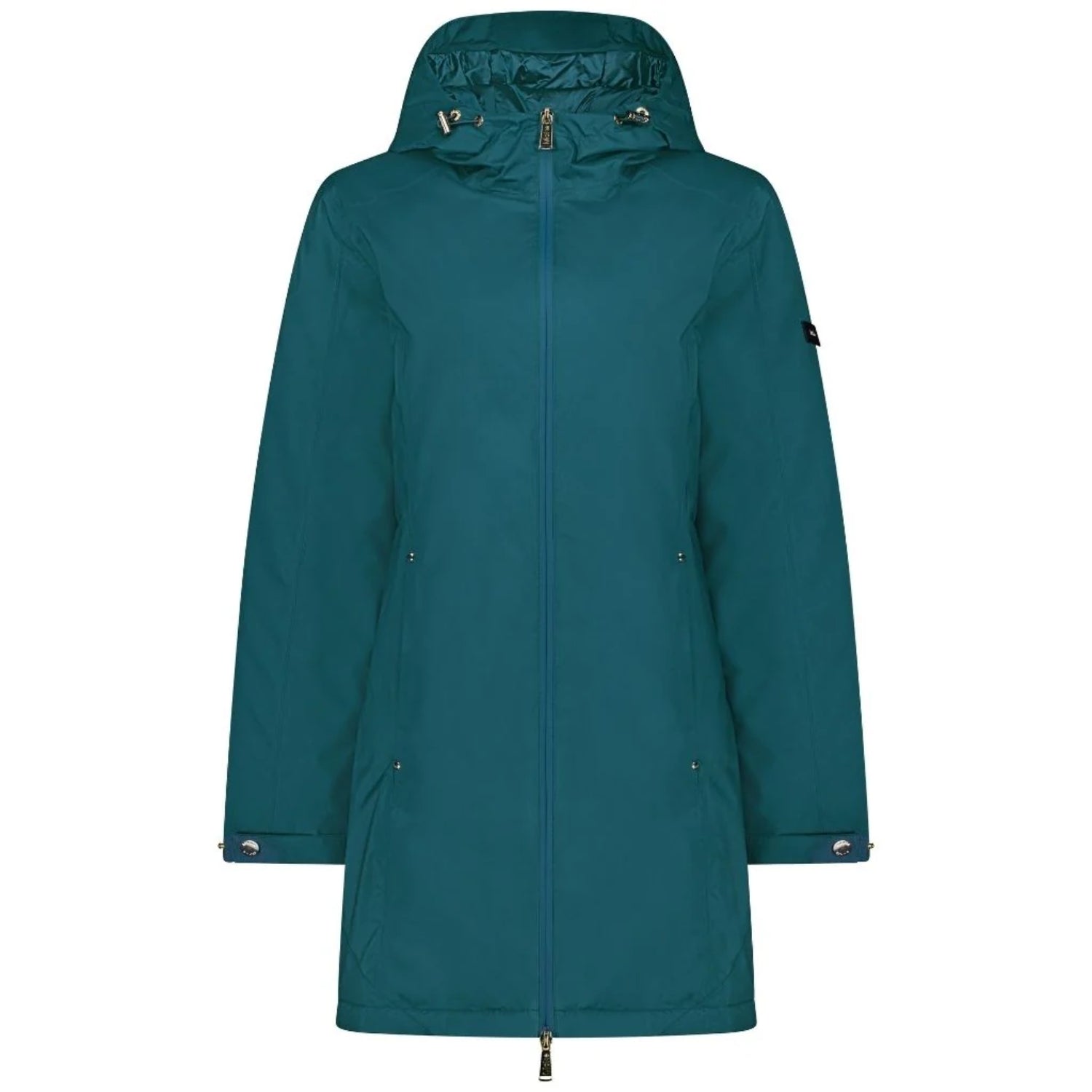 Moke Leila Long Womens Plus Size Waterproof Down Coat Jacket Teal 2XL-4XL