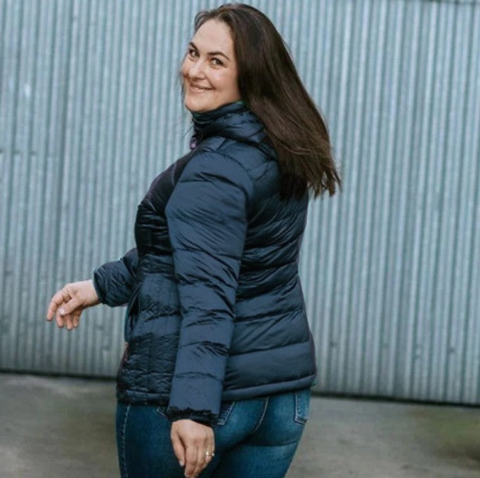 Moke Lynn Women's Plus Size Down Jacket Black Size 3XL