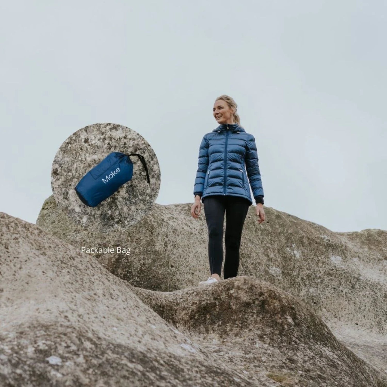 Moke Lynnette Women's Plus Size Down Jacket Moonlight 2XL-4XL