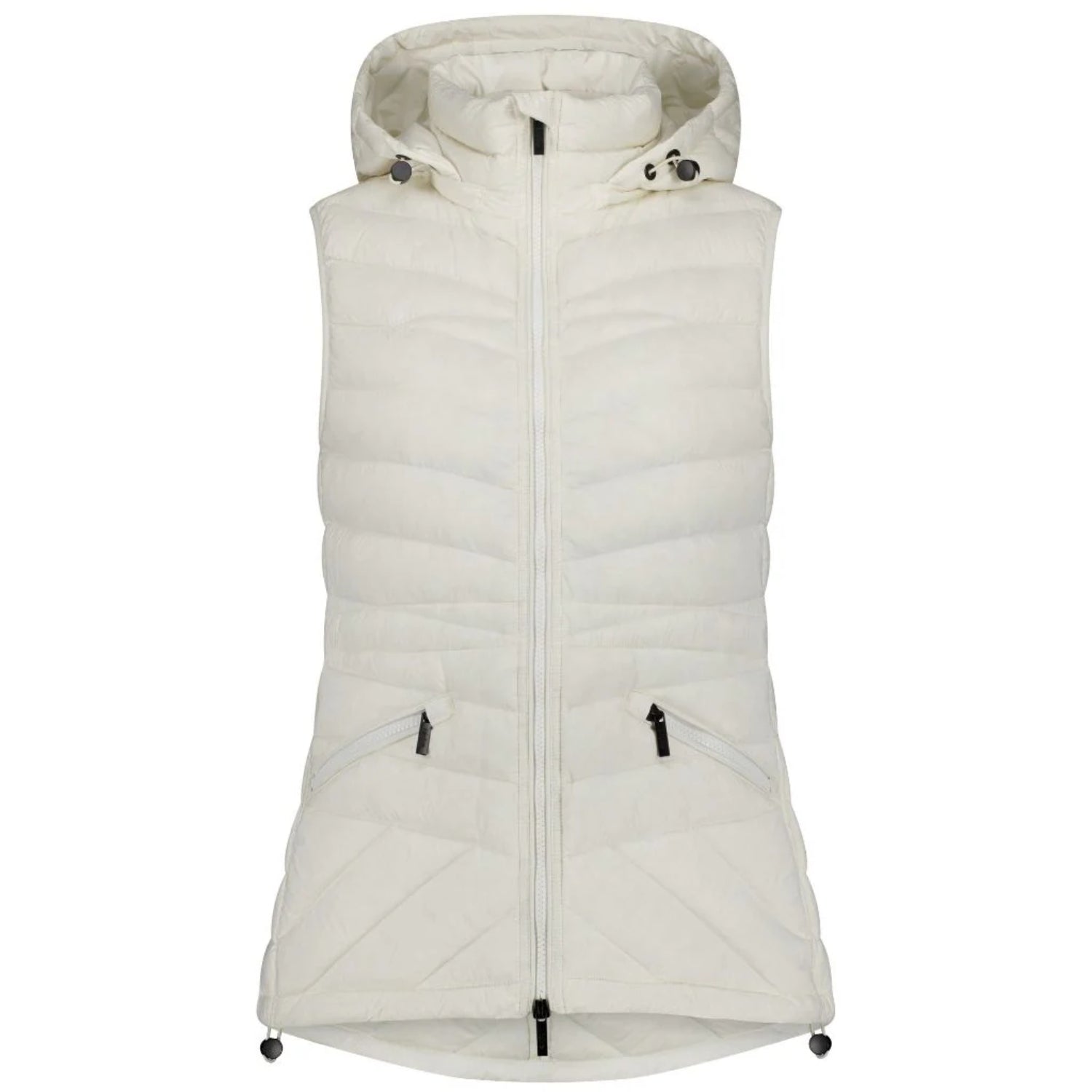 Moke Mary-Claire Womens Plus Size Down Vest Cream 4XL