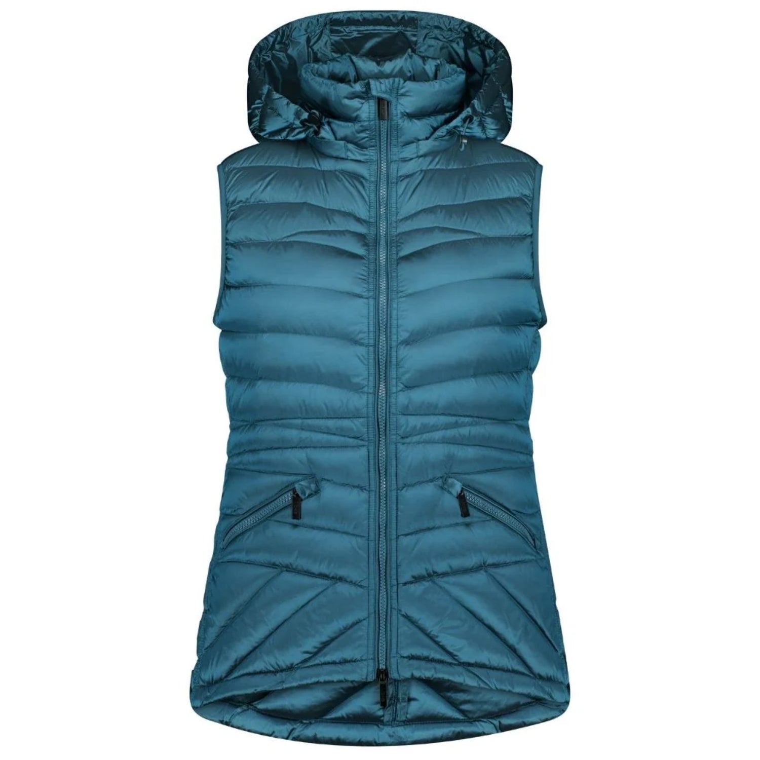 Moke Mary-Claire Womens Plus Size Down Vest Teal 3XL-4XL