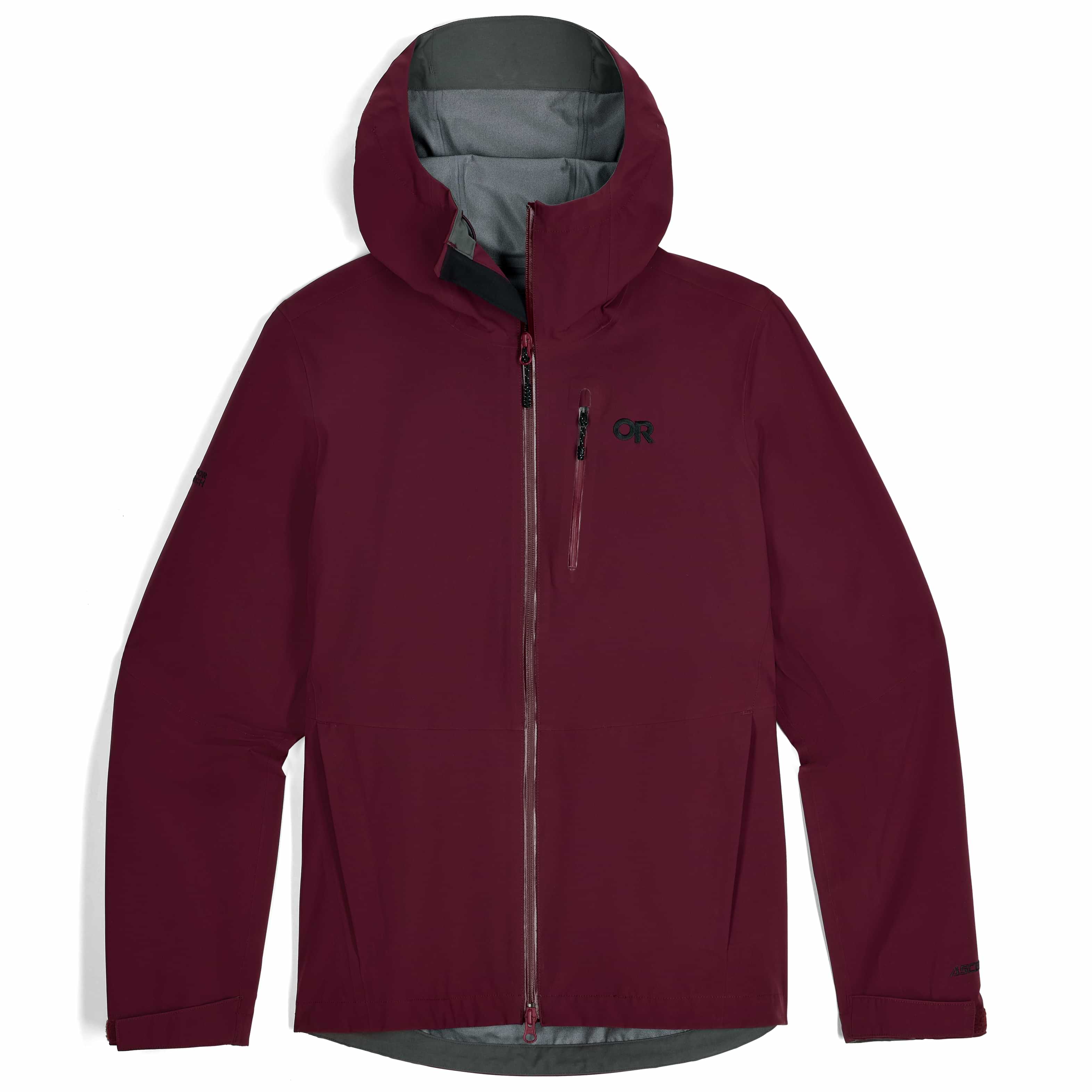 Outdoor Research Women’s Aspire 3L Rain Shell Jacket USA Plus Size, ghost shot