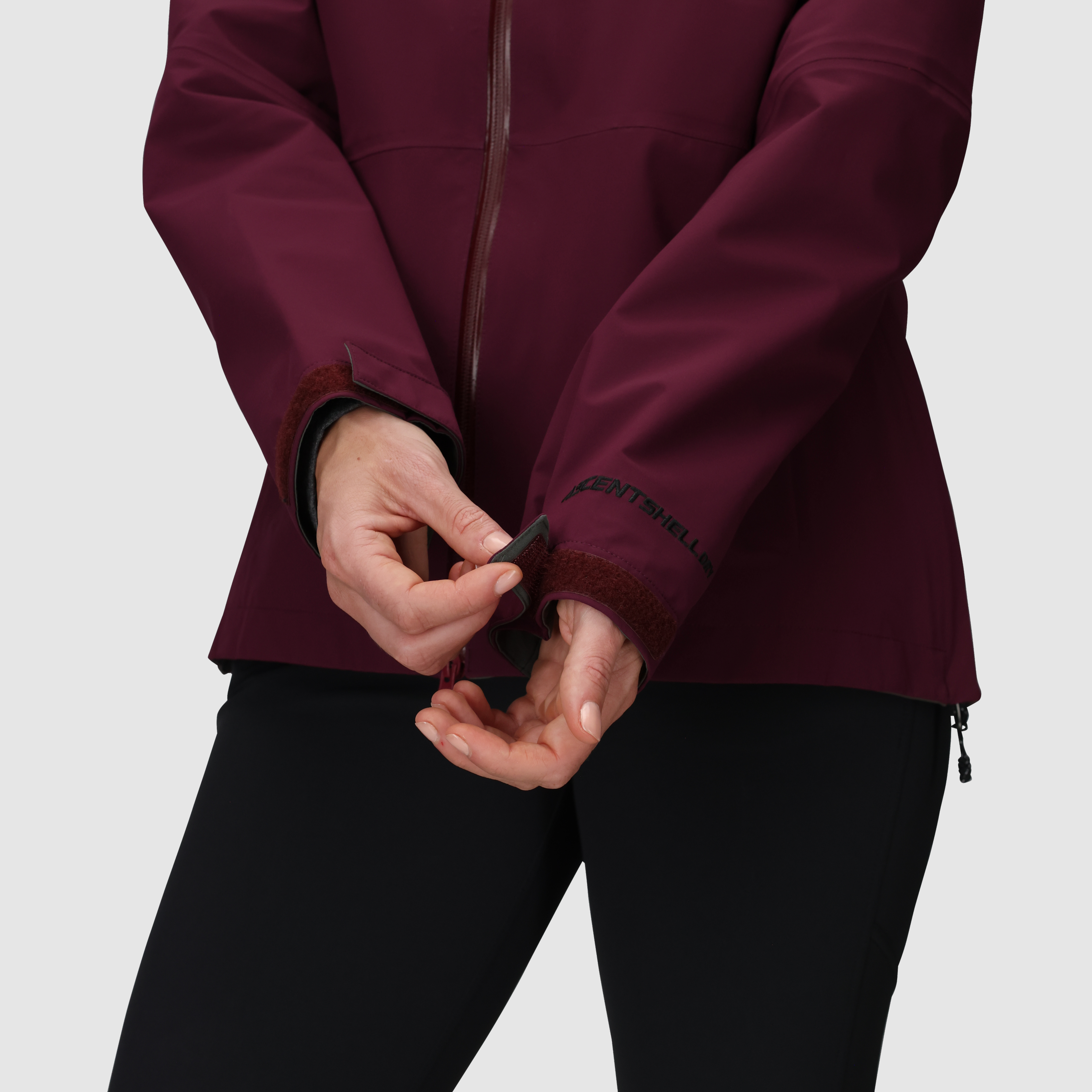 Outdoor Research Women’s Aspire 3L Rain Shell Jacket Winterberry USA Plus Sizes 1X-4X