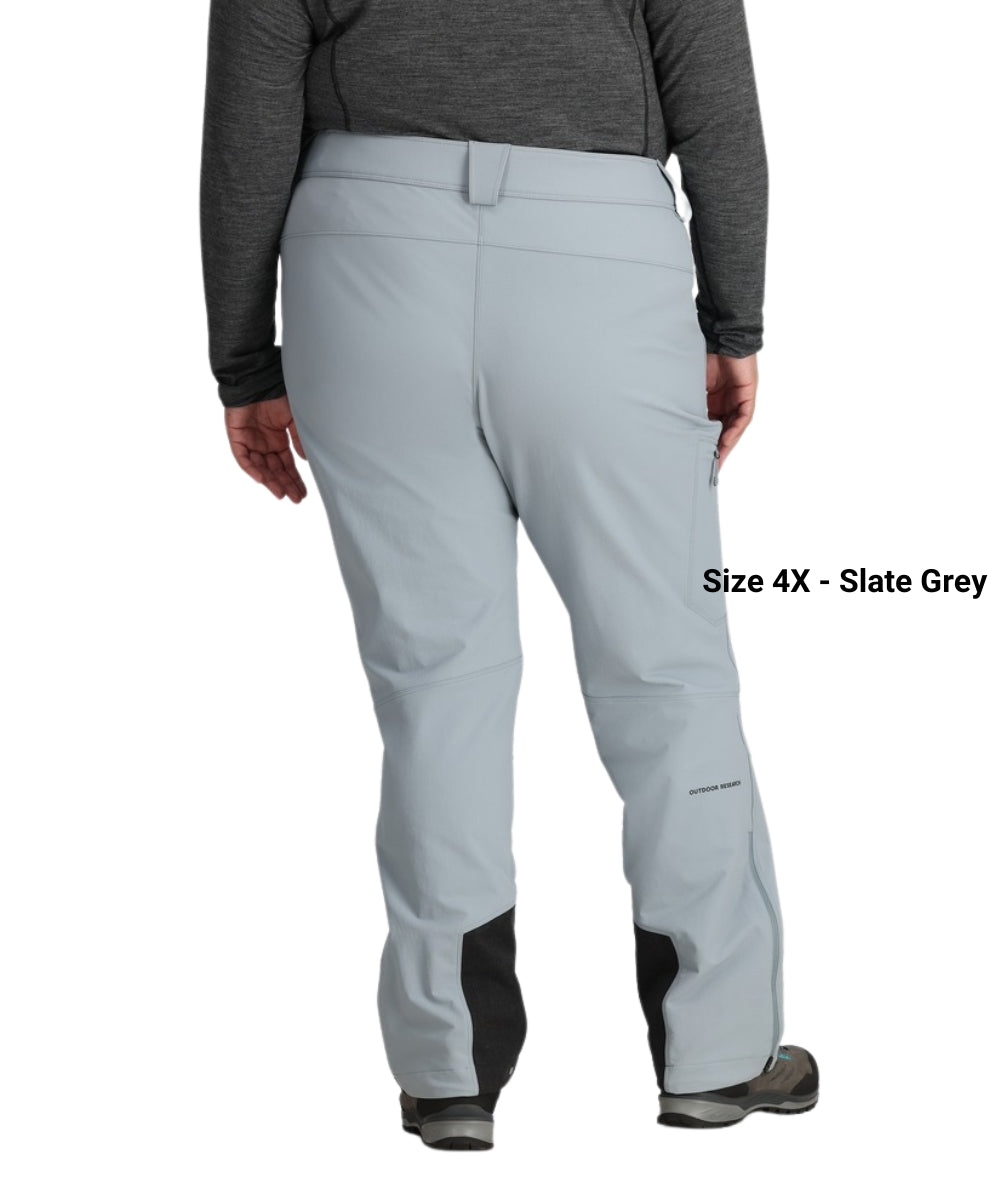 CLEARANCE - Outdoor Research Cirque III Women's Softshell Pants Grey Plus Size USA 4X