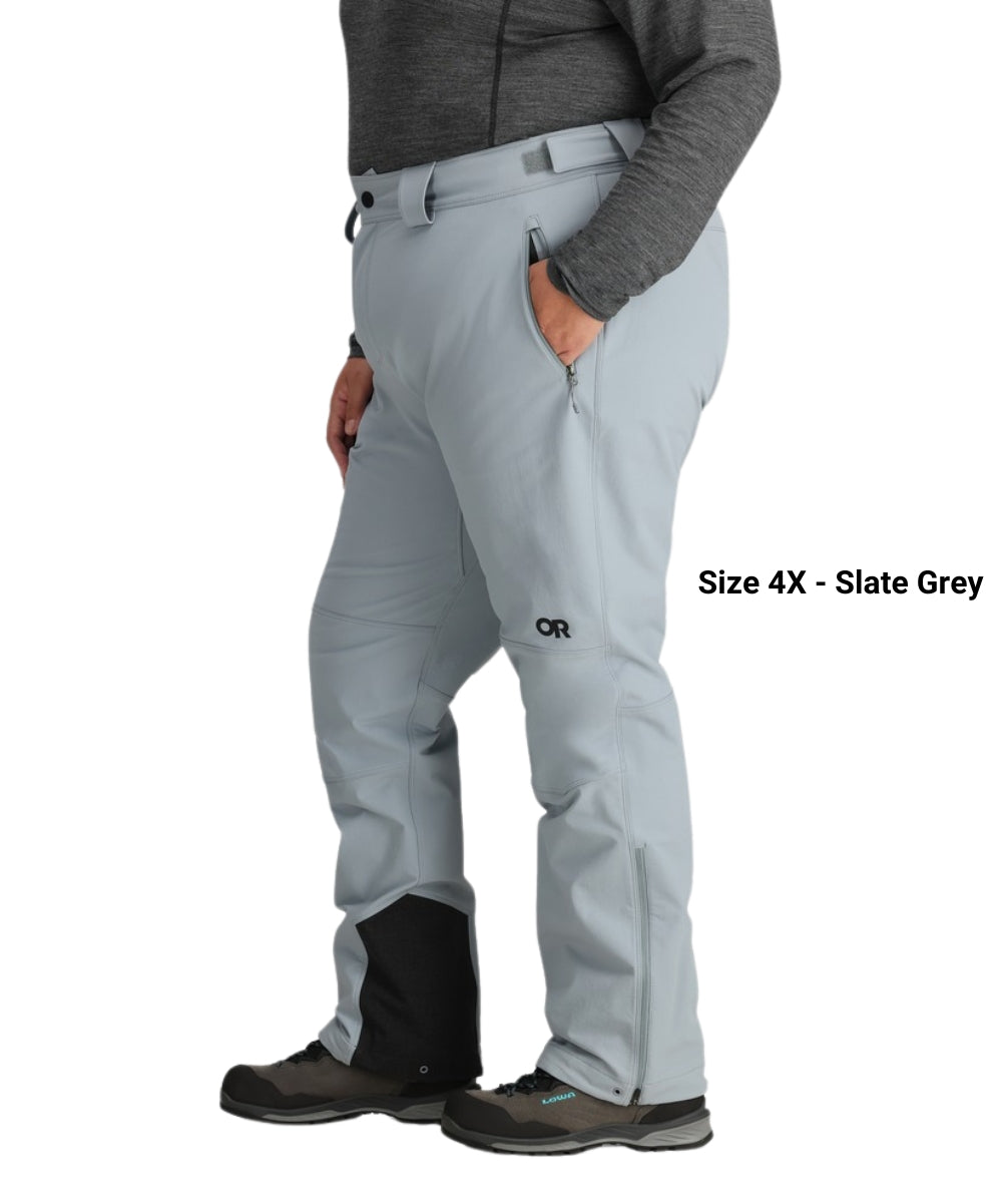 CLEARANCE - Outdoor Research Cirque III Women's Softshell Pants Grey Plus Size USA 4X