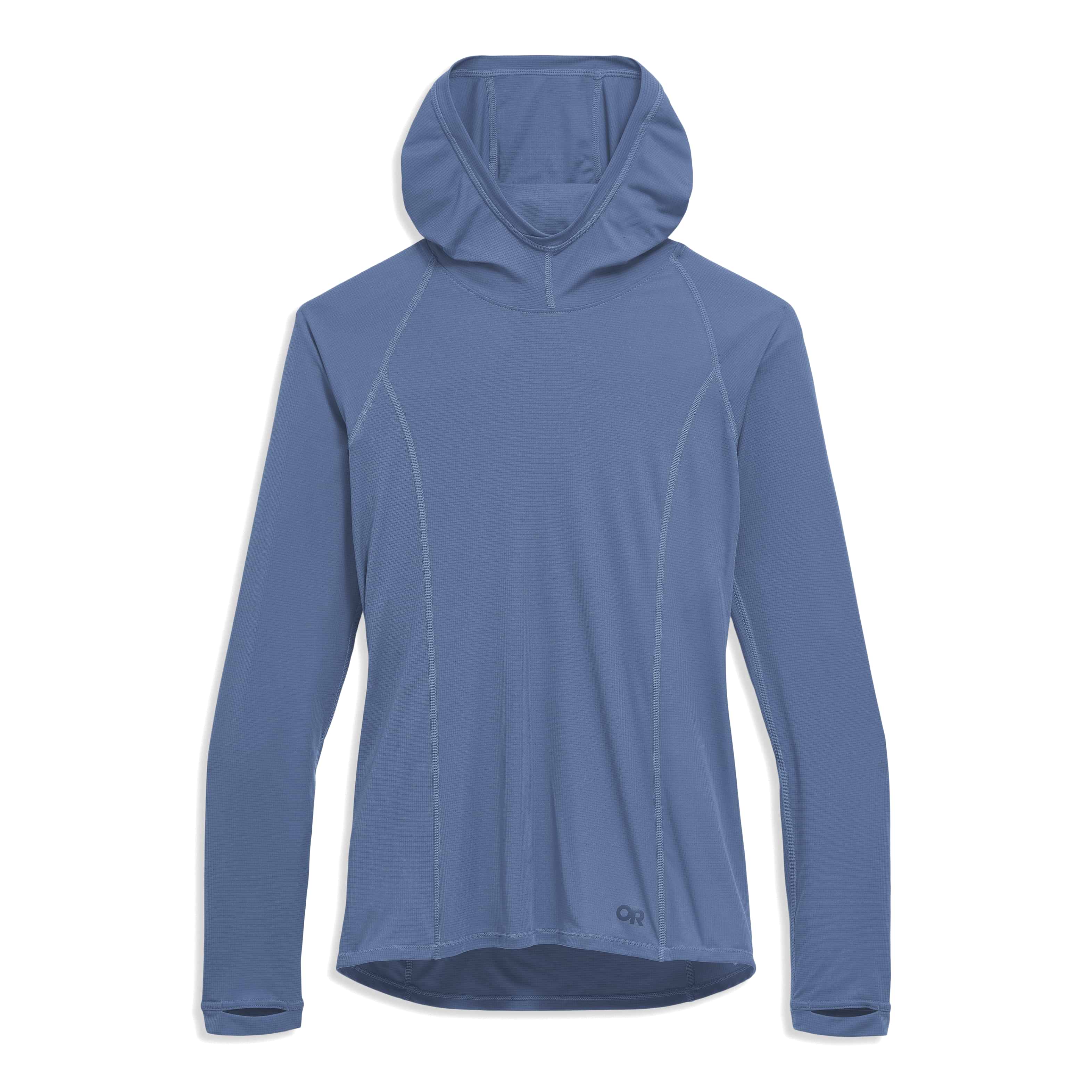 Blue hoodie on a white background