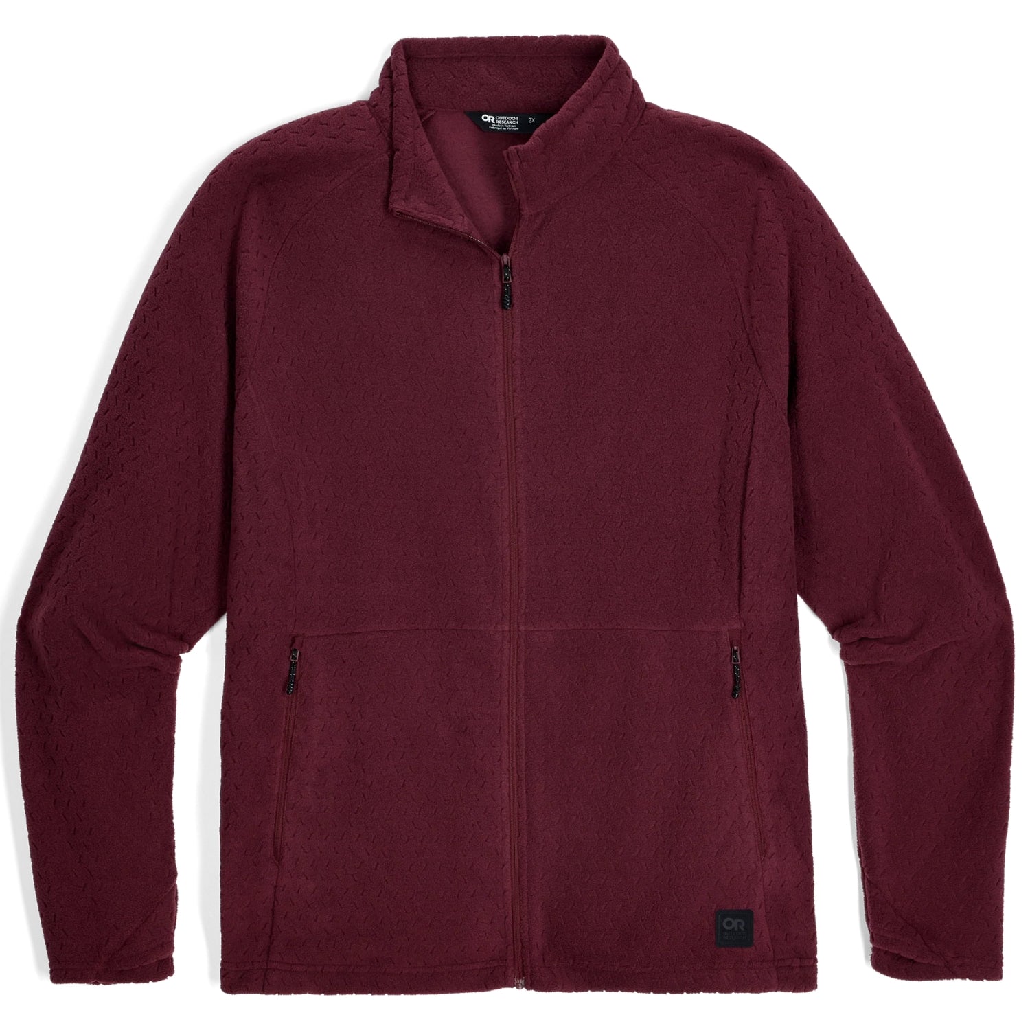 Outdoor Research Mega Trail Mix Womens Plus Size Full Zip Fleece Winterberry