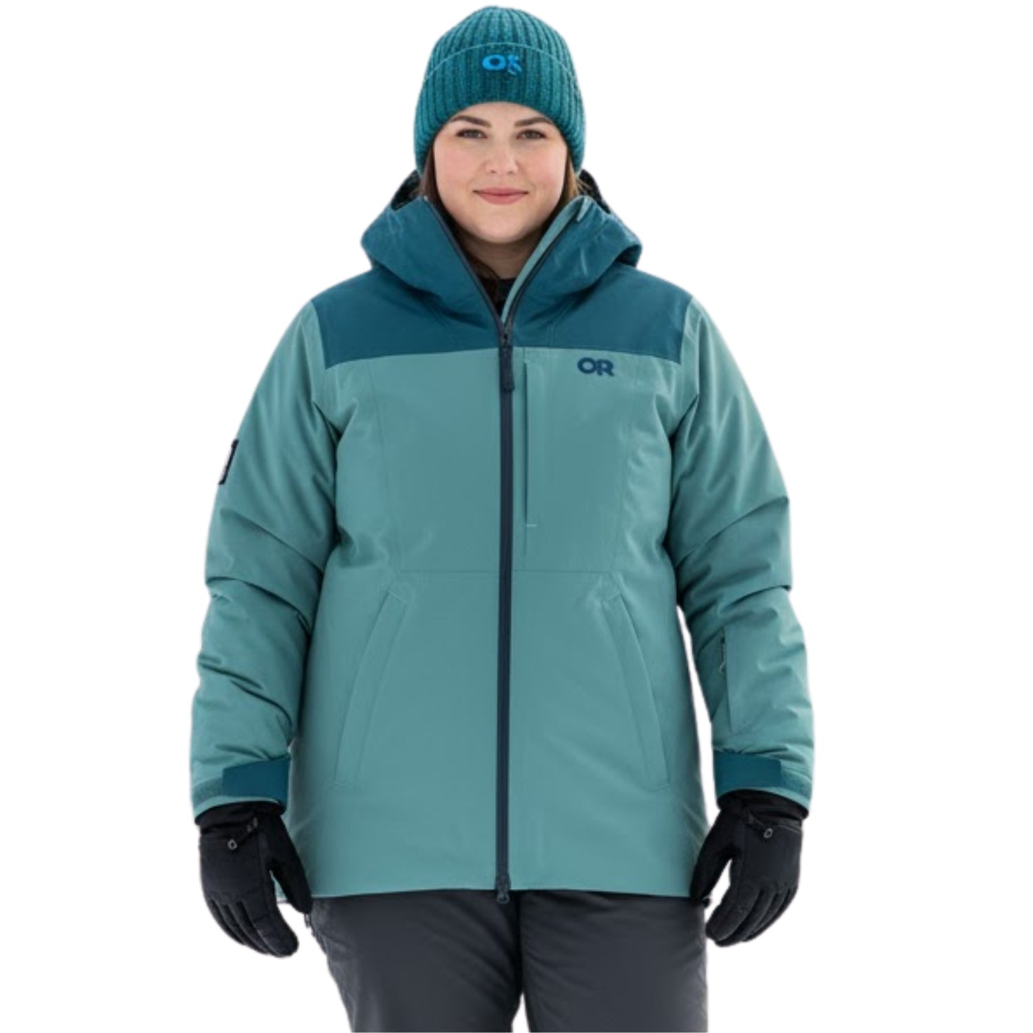 Outdoor Research Snowcrew Womens Plus Size Jacket Neptune/Harbor Size USA 3X