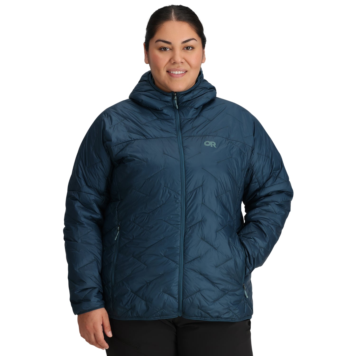 Outdoor Research SuperStrand LT Hoodie Harbor Womens Plus Size 1X-3X